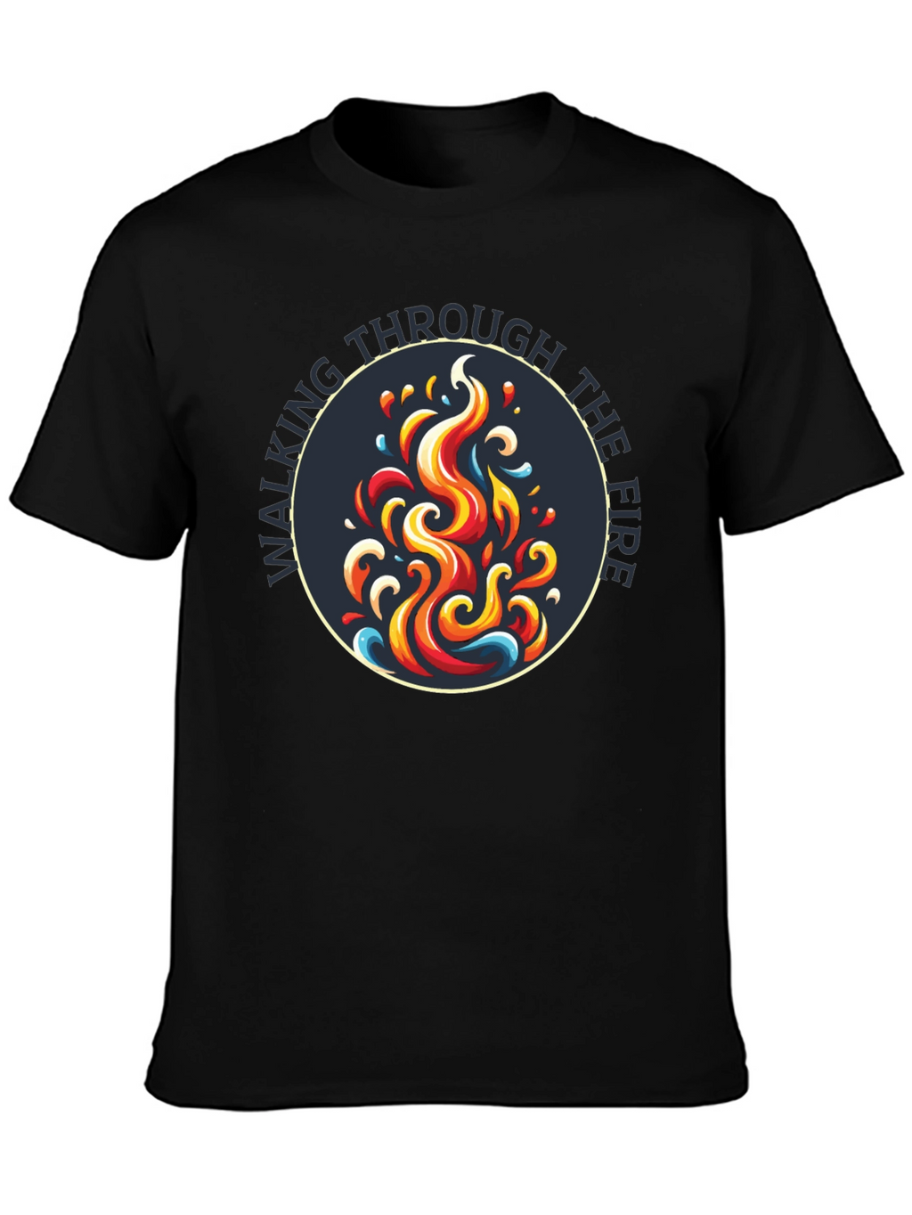 Walking Through the Fire Graphic Tee - Black