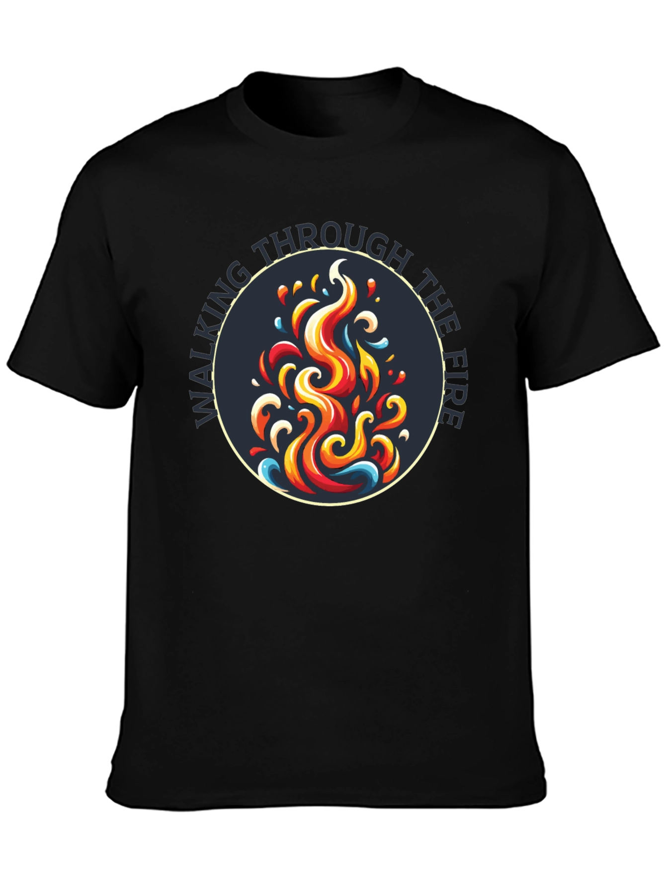 Walking Through the Fire Graphic Tee - Black