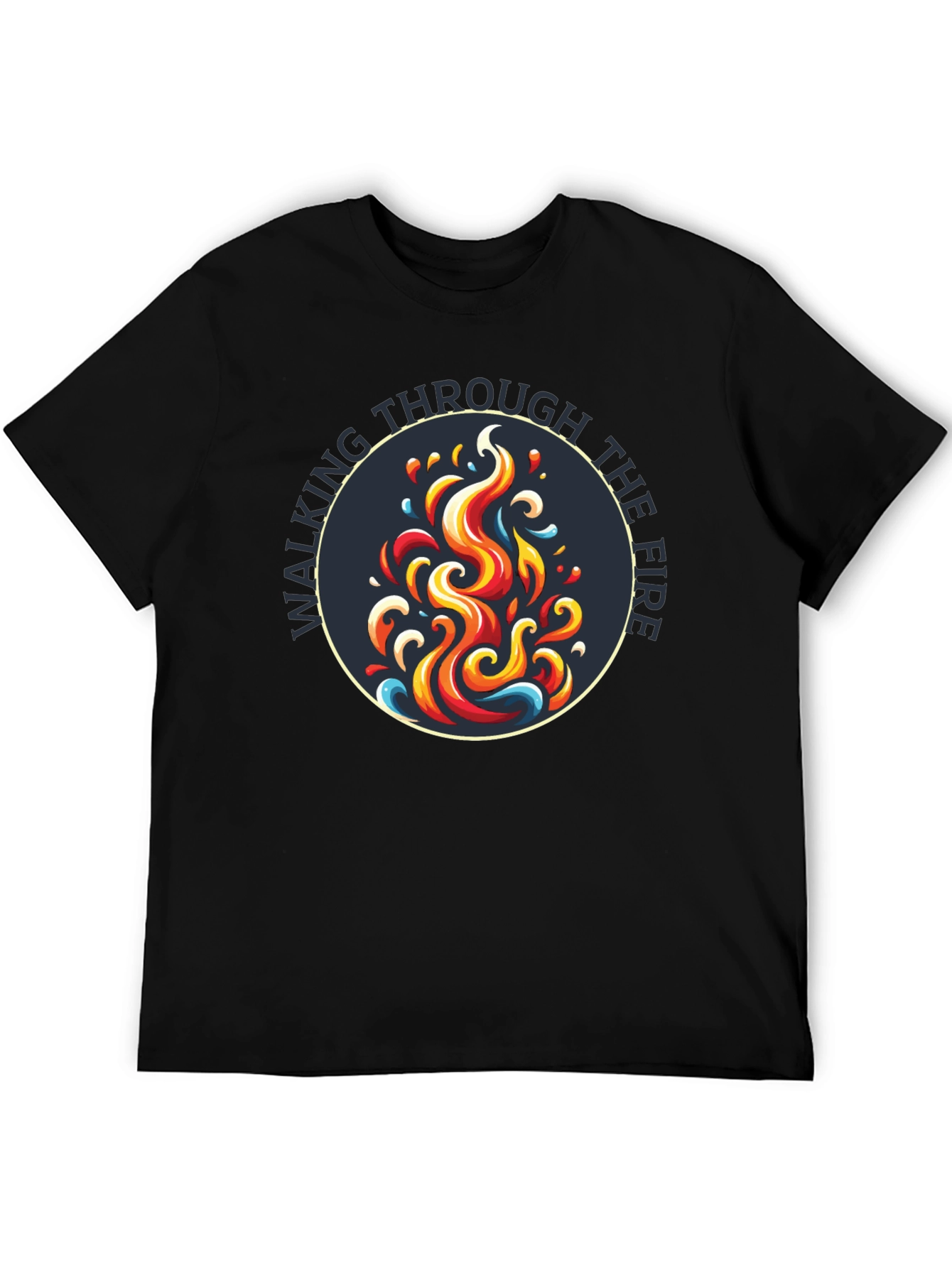 Walking Through the Fire Graphic Tee - Black