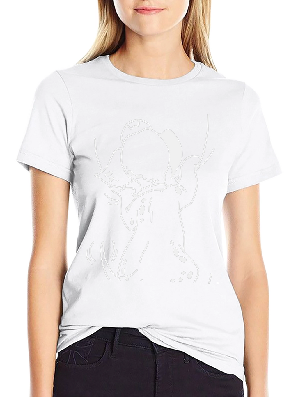 Cartoon Graphic Tee - Black T-Shirt