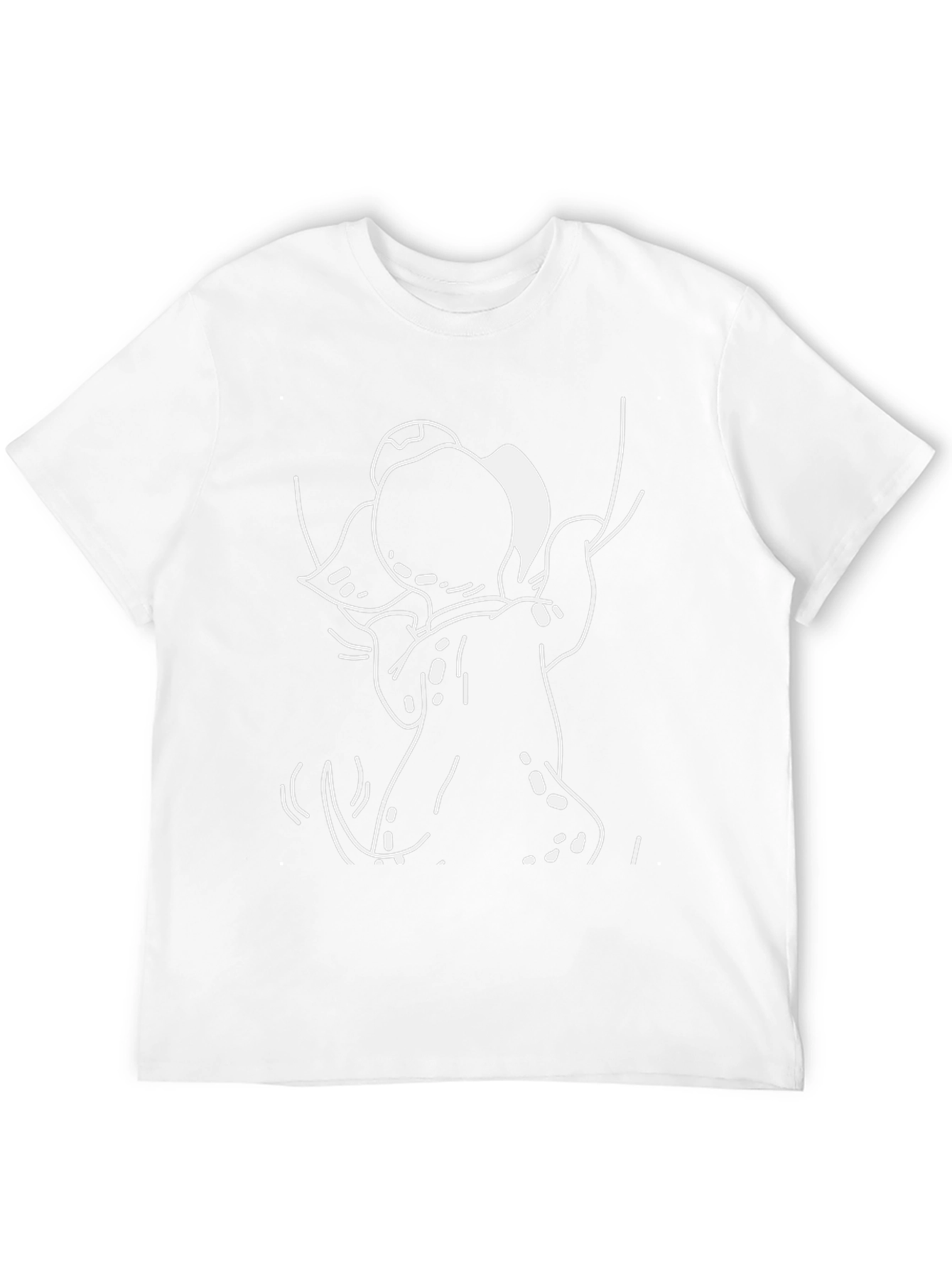 Cartoon Graphic Tee - Black T-Shirt