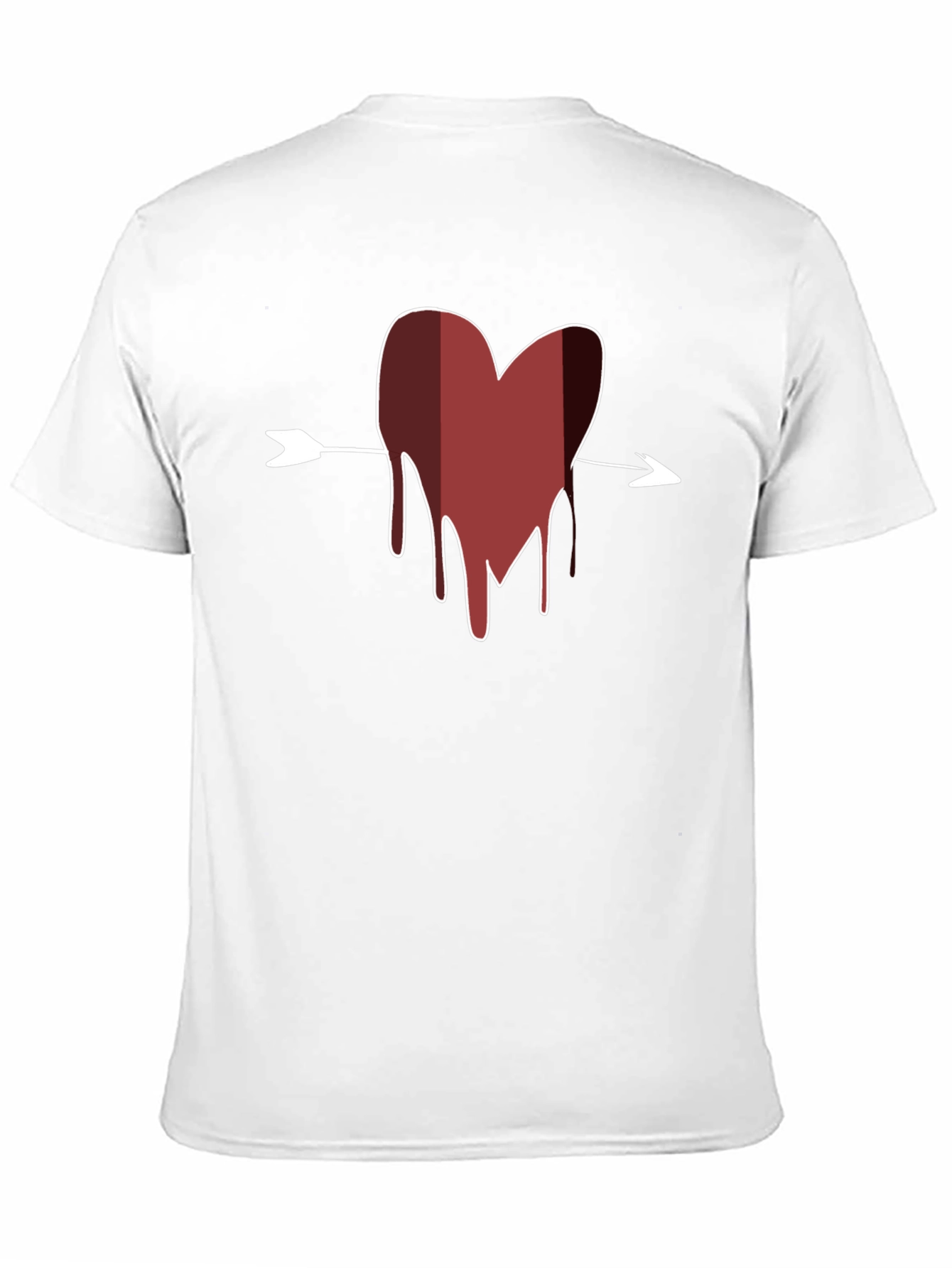 Bleeding Heart Arrow T-Shirt - Mens Black Tee