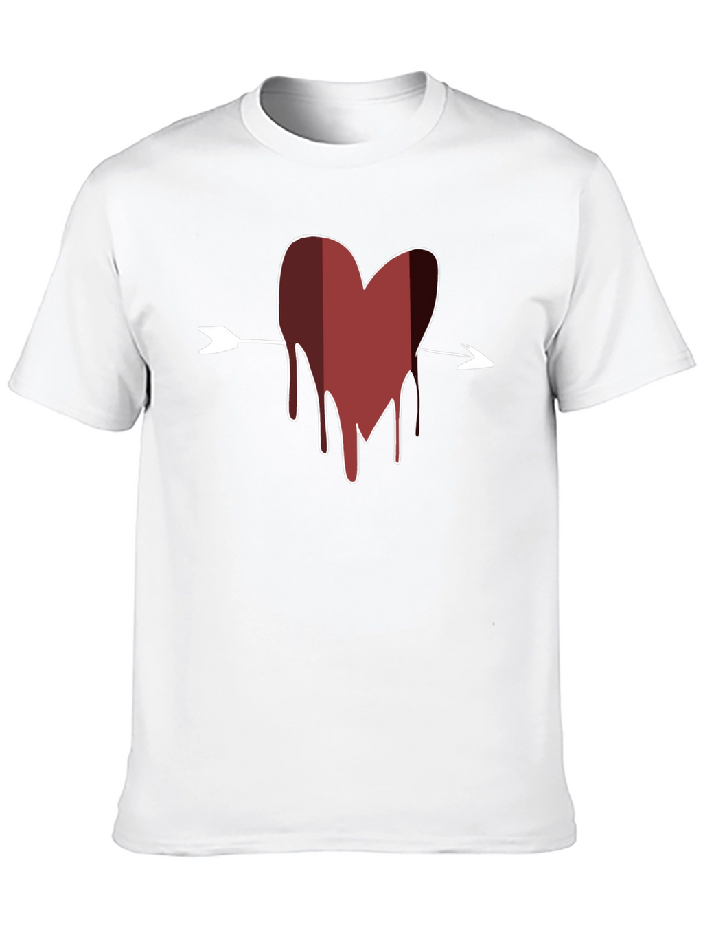 Bleeding Heart Arrow T-Shirt - Mens Black Tee