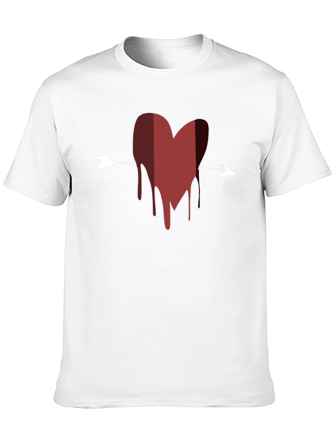 Bleeding Heart Arrow T-Shirt - Mens Black Tee