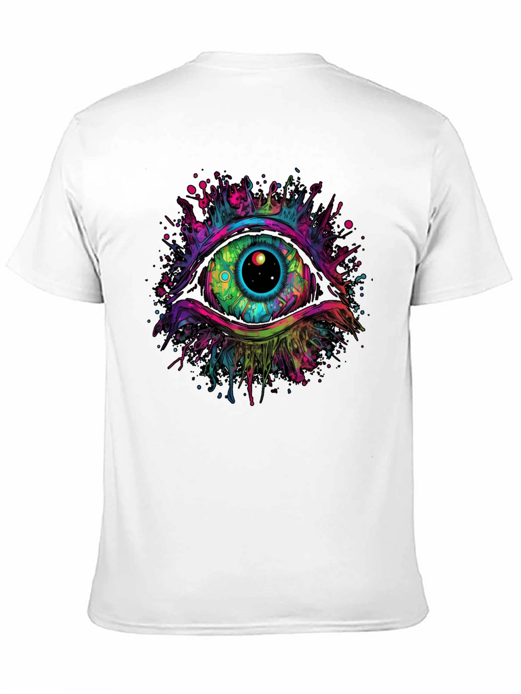 Psychedelic Eye Graphic Tee - Black T-Shirt