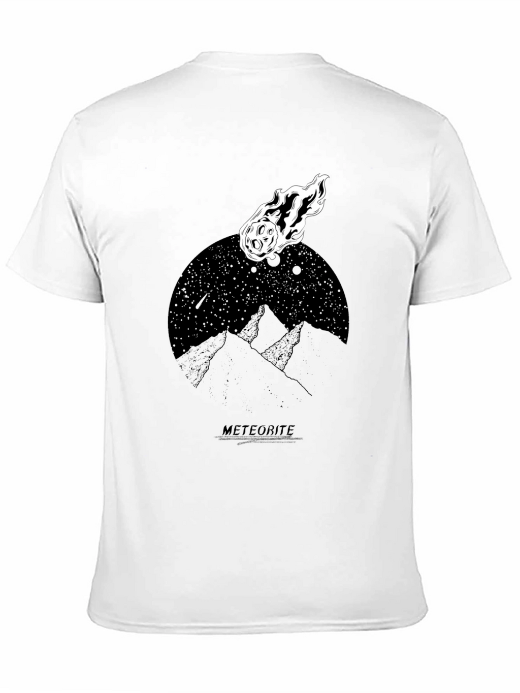 Meteorite Graphic Black T-Shirt