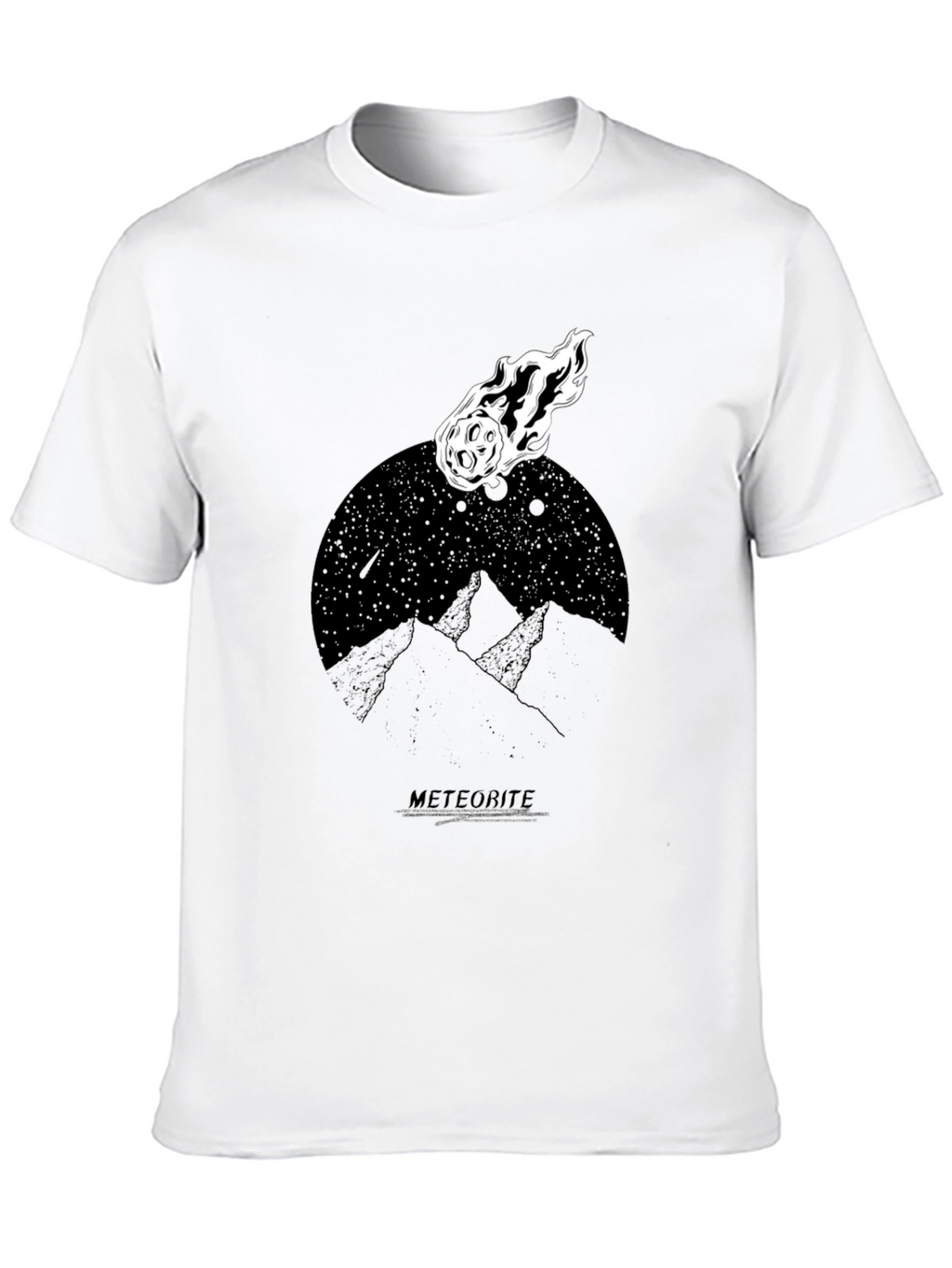 Meteorite Graphic Black T-Shirt