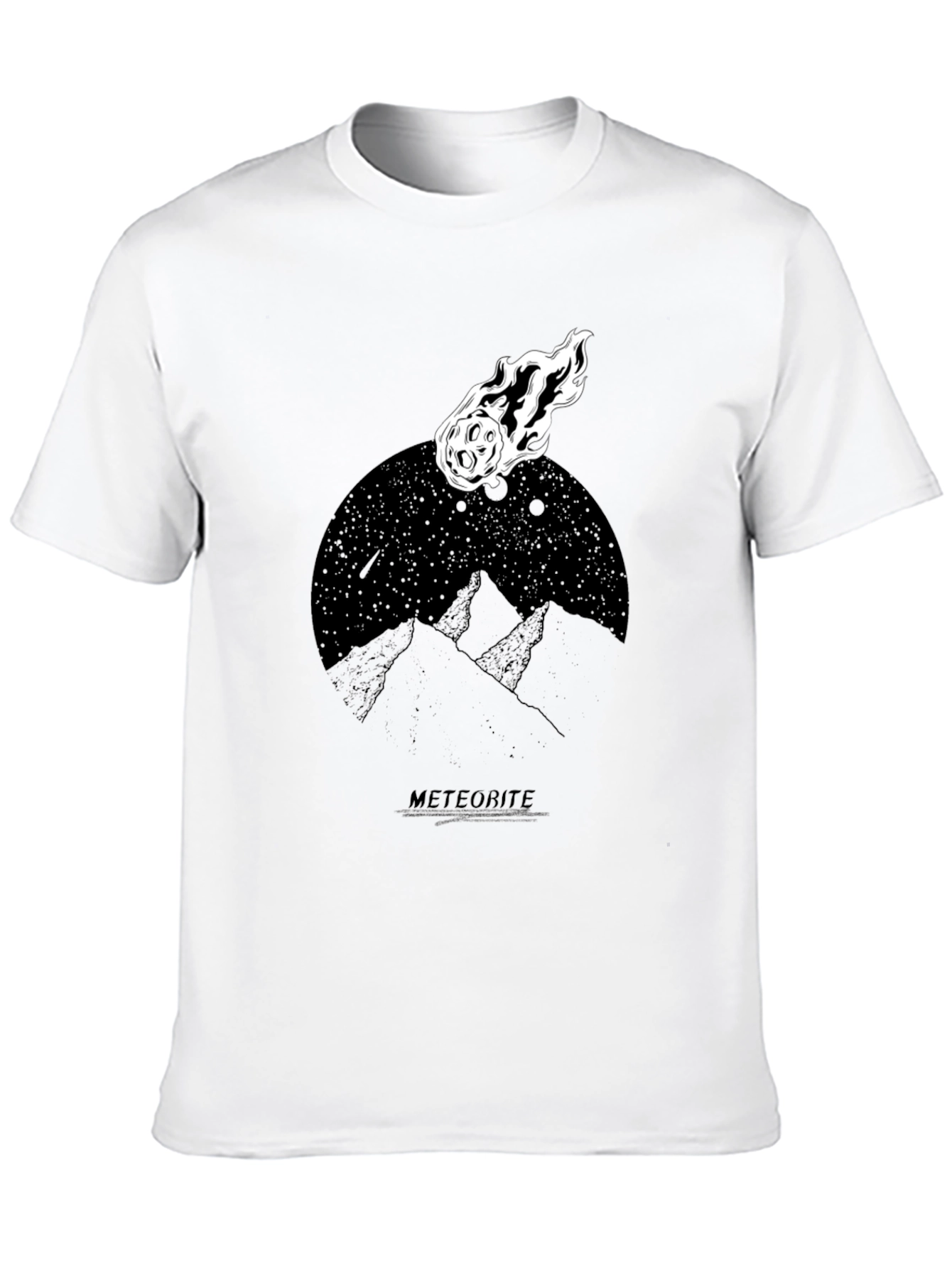 Meteorite Graphic Black T-Shirt