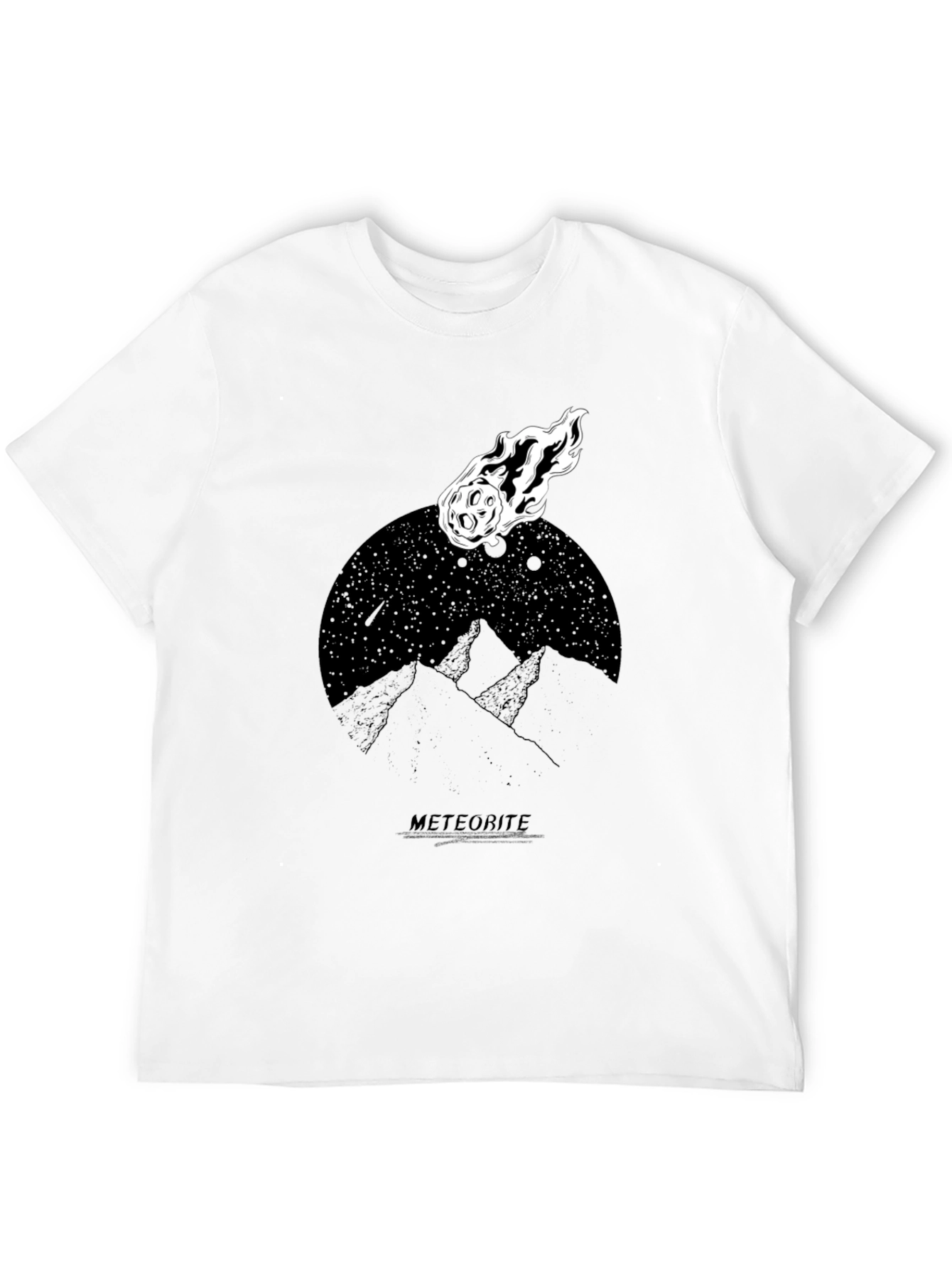 Meteorite Graphic Black T-Shirt