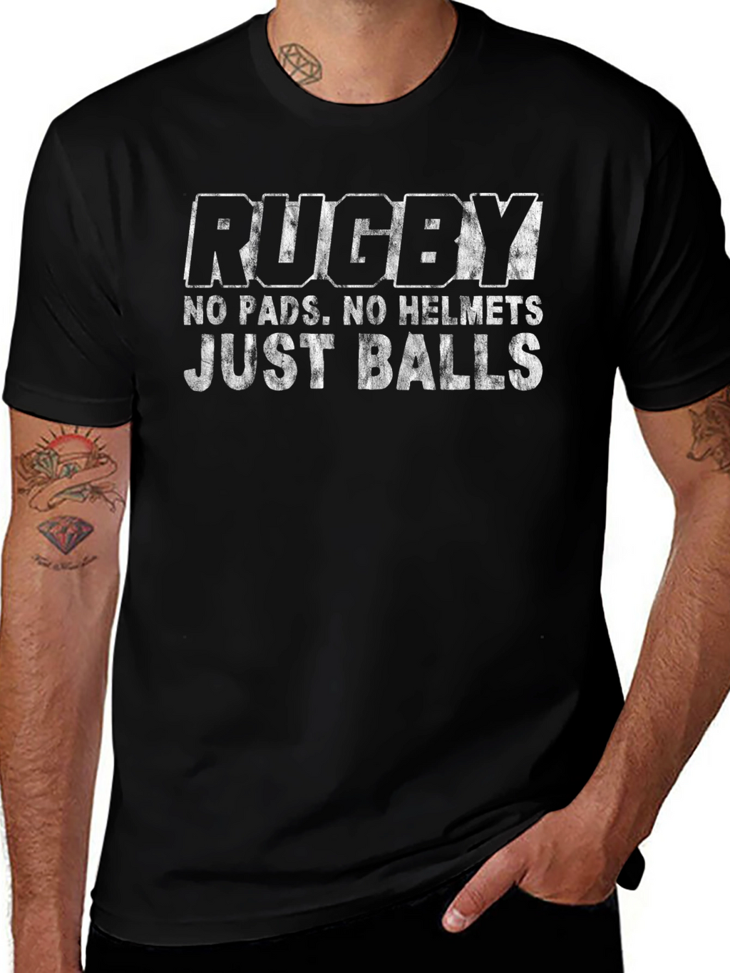 Rugby T-Shirt No Pads No Helmets