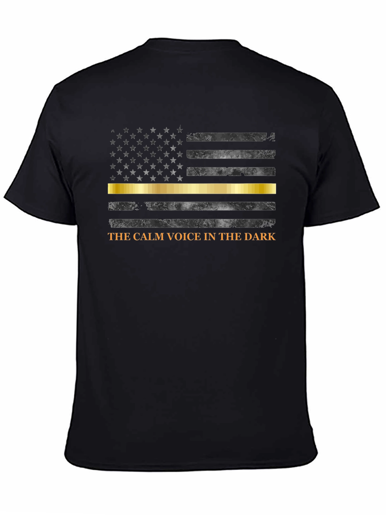 Thin Gold Line Dispatcher T-Shirt: Calm Voice in the Dark