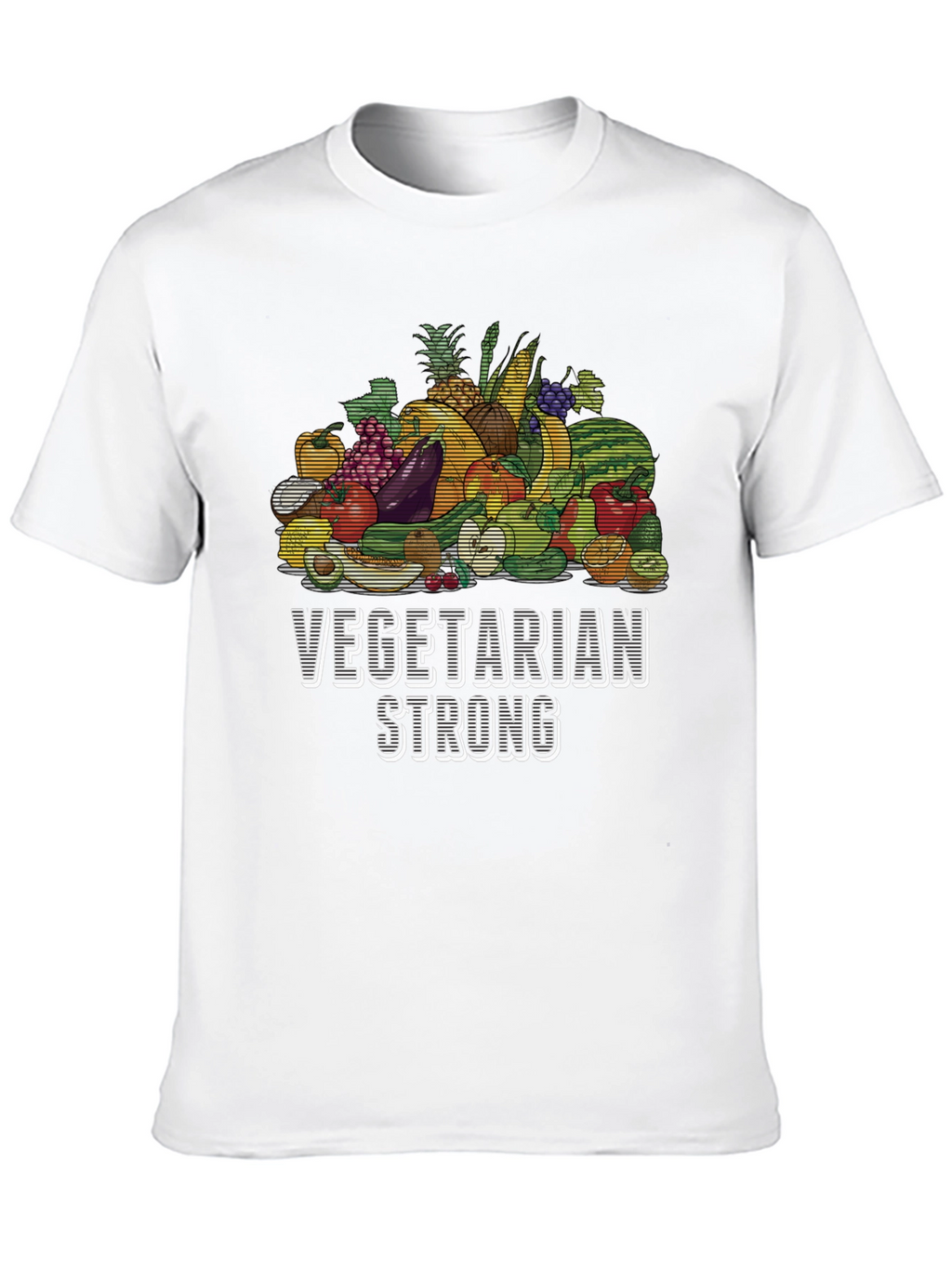 Vegetarian Strong T-Shirt - Vegan Graphic Tee