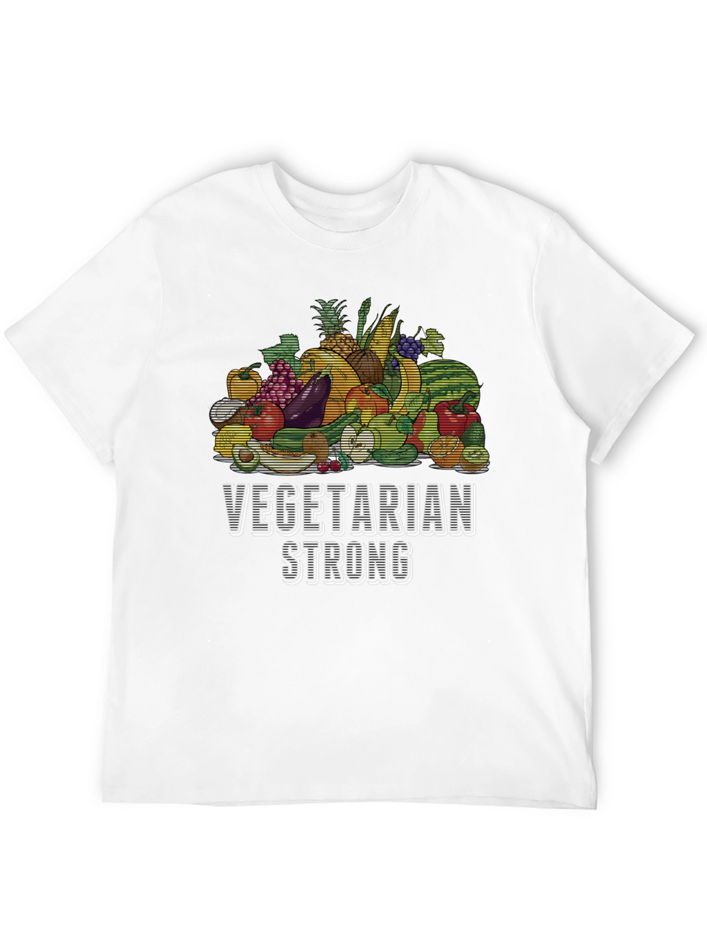 Vegetarian Strong T-Shirt - Vegan Graphic Tee