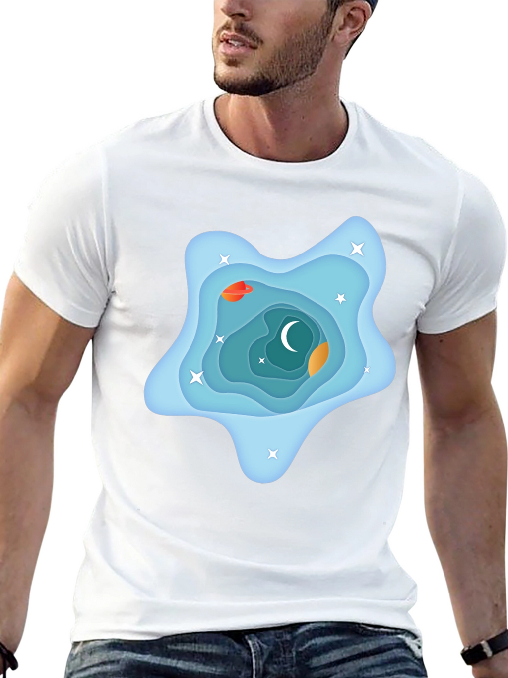 Galaxy Dream T-Shirt - Black Cotton Tee