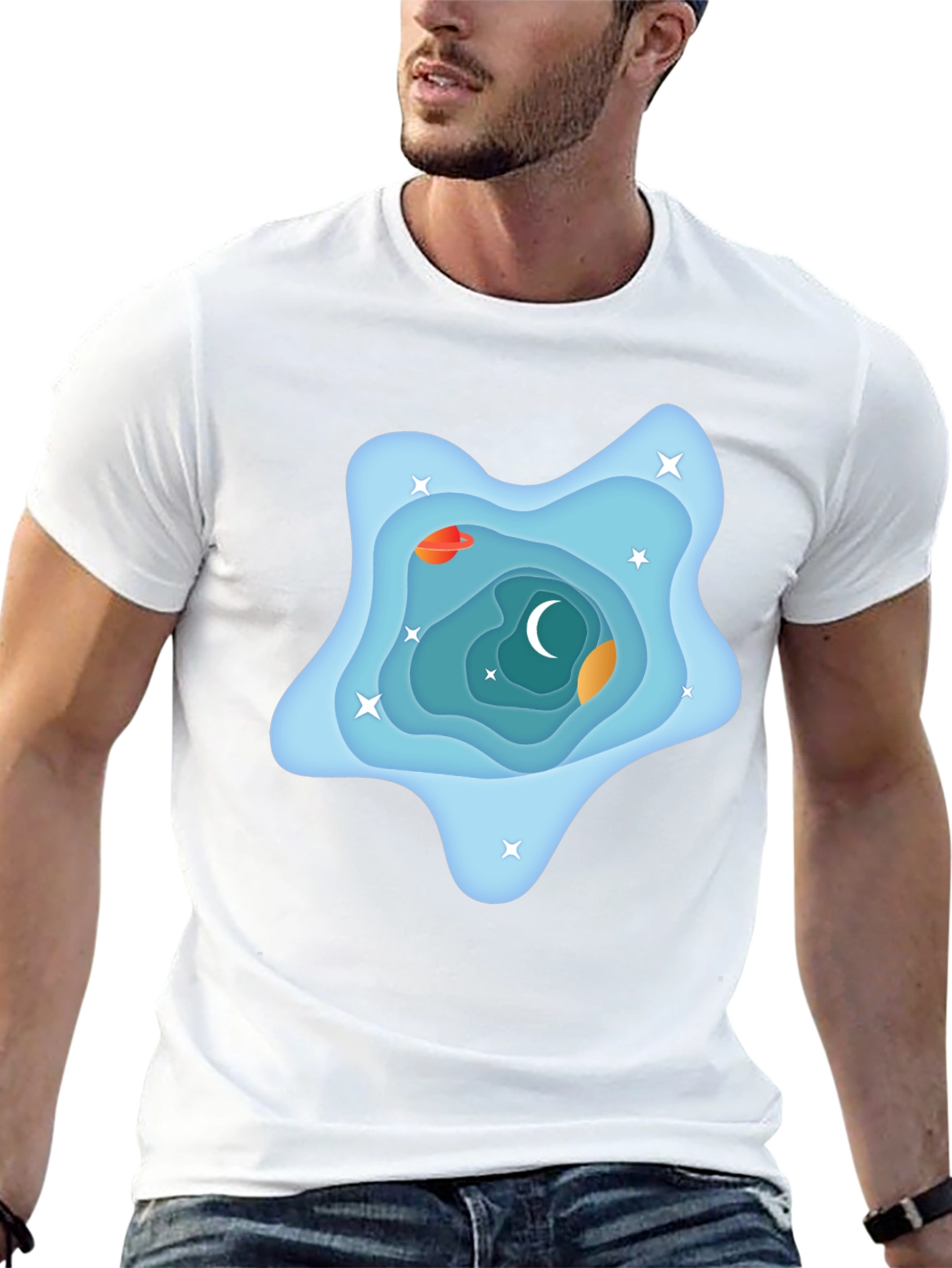 Galaxy Dream T-Shirt - Black Cotton Tee