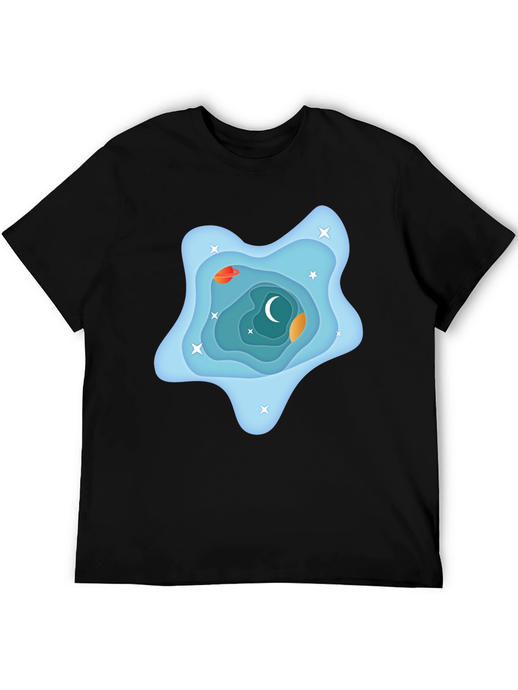 Galaxy Dream T-Shirt - Black Cotton Tee