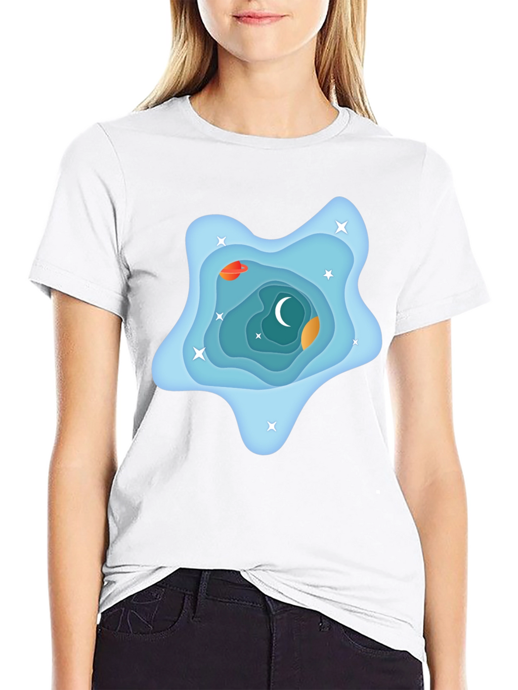 Galaxy Dream T-Shirt - Black Cotton Tee