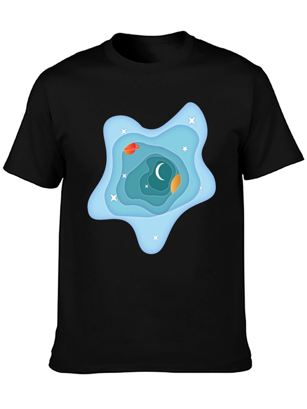 Galaxy Dream T-Shirt - Black Cotton Tee