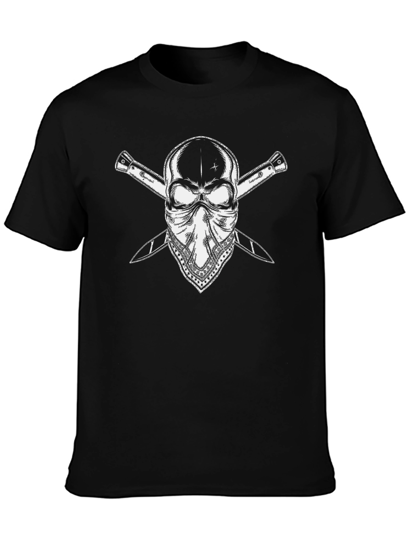 Skull & Swords Graphic T-Shirt - Mens Black Tee