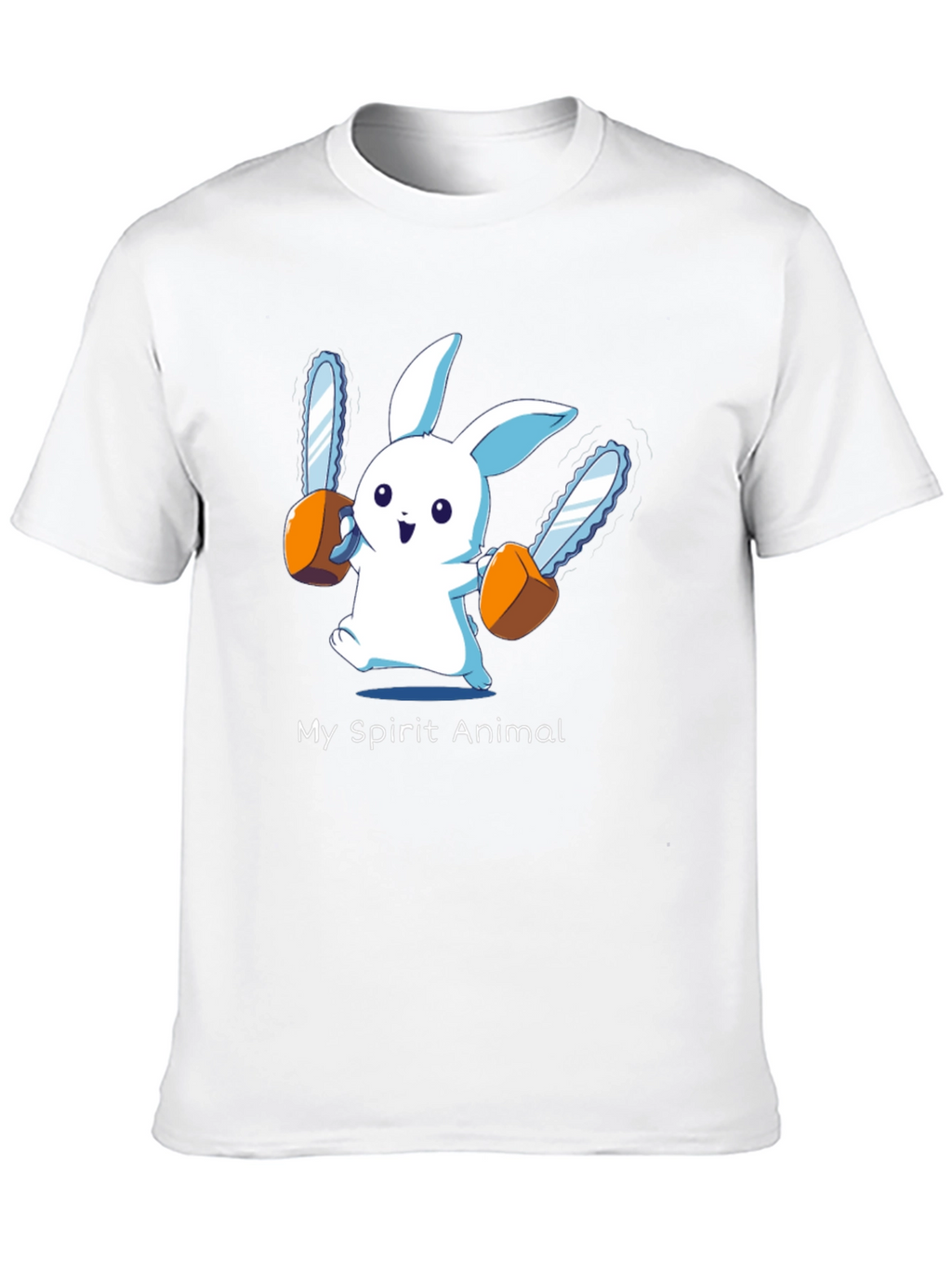 My Spirit Animal Chainsaw Bunny Graphic Tee