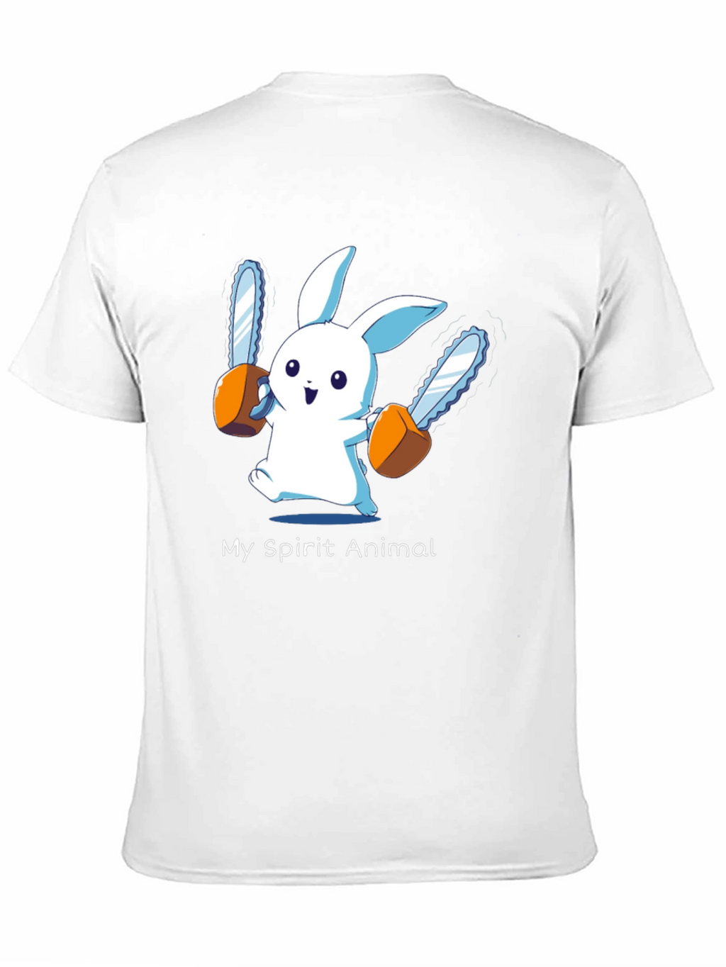 My Spirit Animal Chainsaw Bunny Graphic Tee