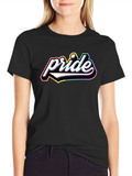 Pride Graphic Tee - Black Cotton T-Shirt