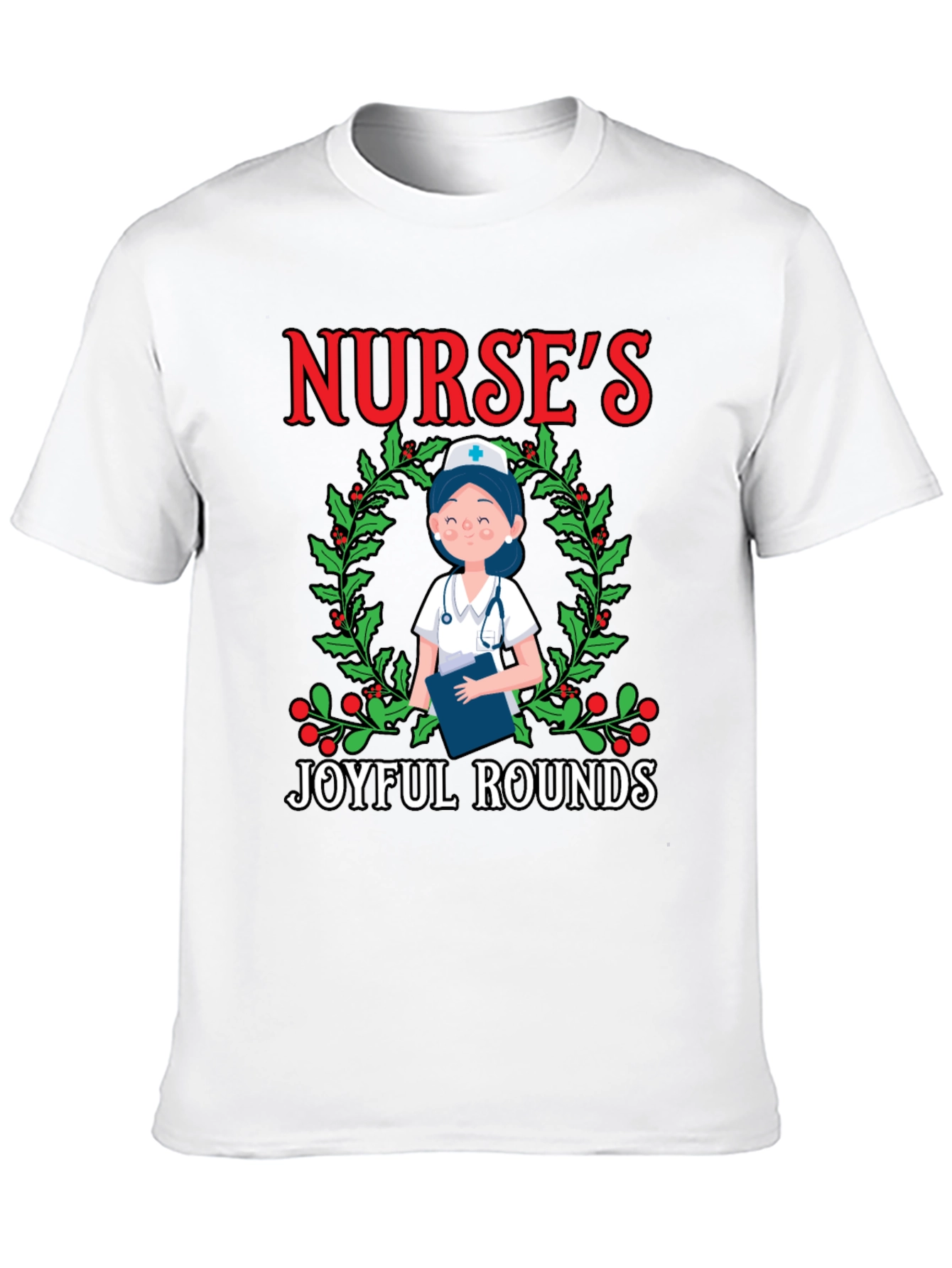 Nurses Joyful Rounds Christmas T-Shirt