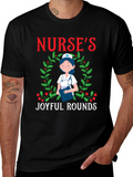 Nurses Joyful Rounds Christmas T-Shirt