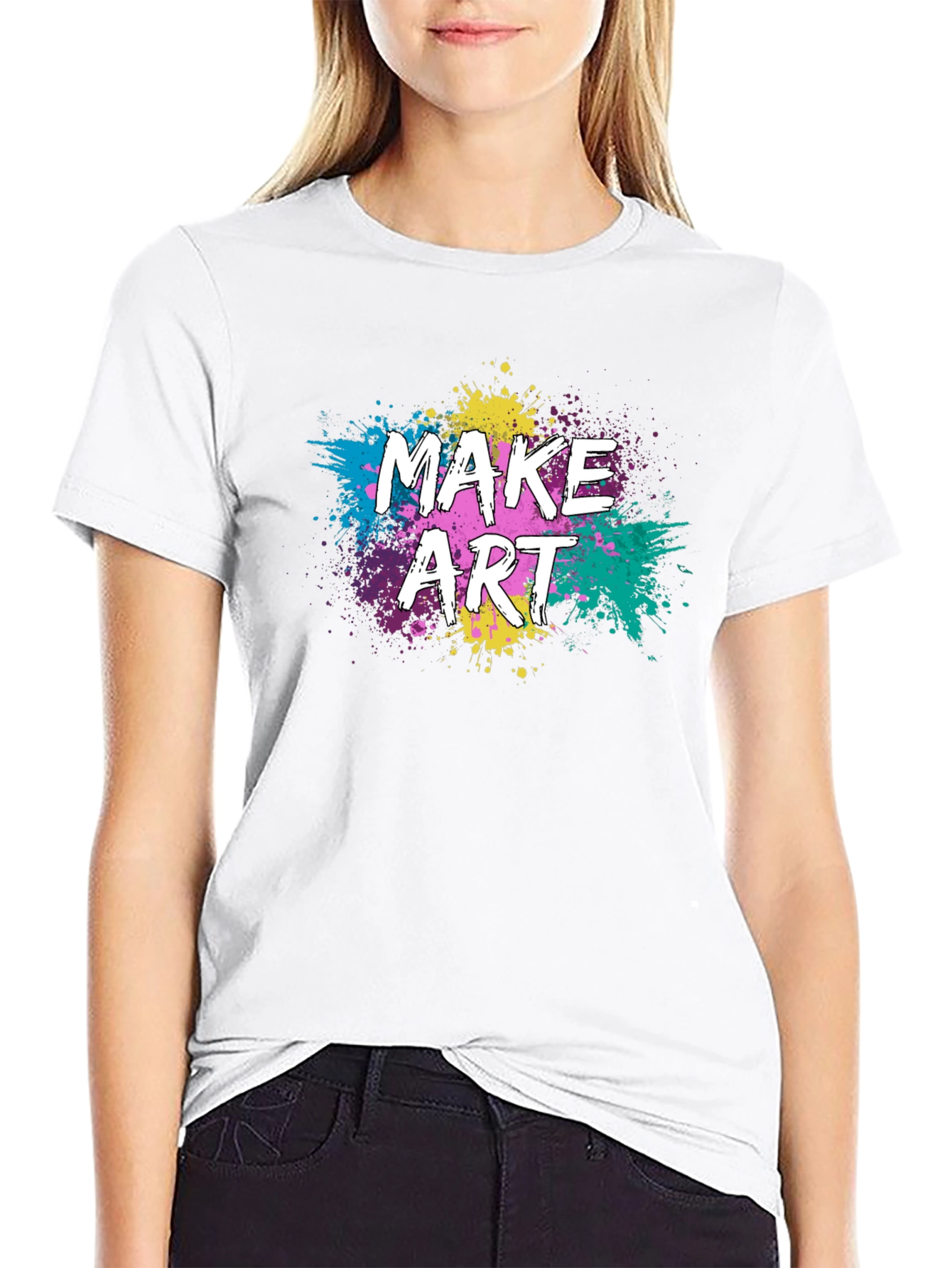 Make Art Graphic Tee - Creative Expression T-Shirt