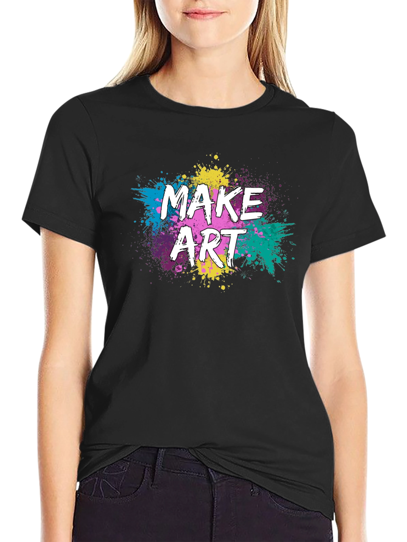 Make Art Graphic Tee - Creative Expression T-Shirt