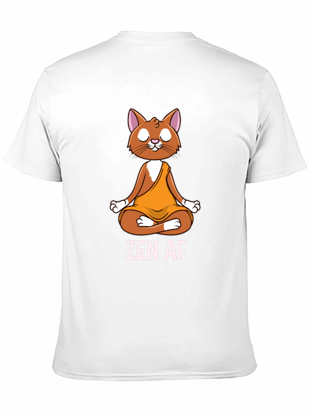 Zen AF Cat T-Shirt - Meditating Feline Tee