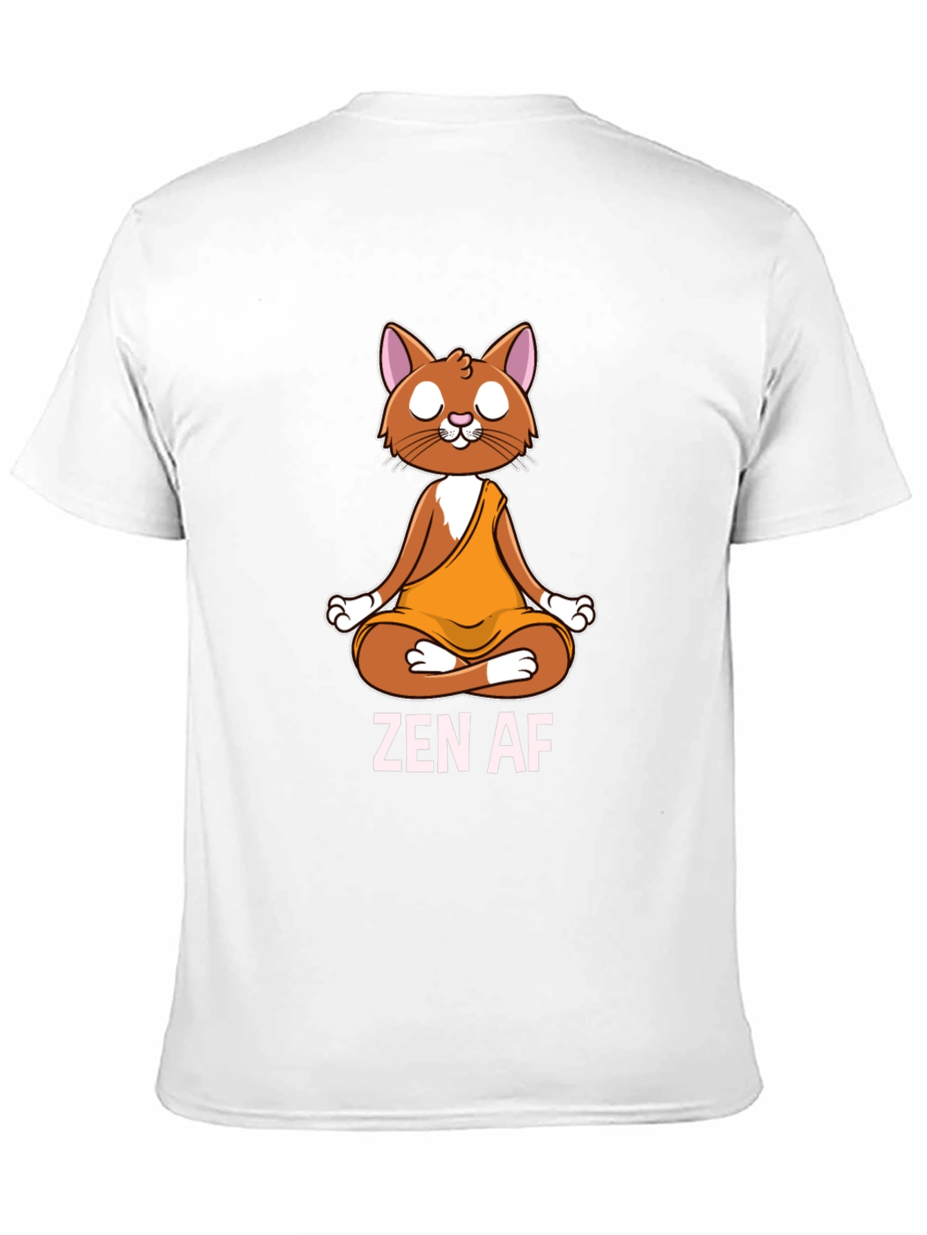Zen AF Cat T-Shirt - Meditating Feline Tee