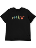 Evolution of Weightlifting Black T-Shirt