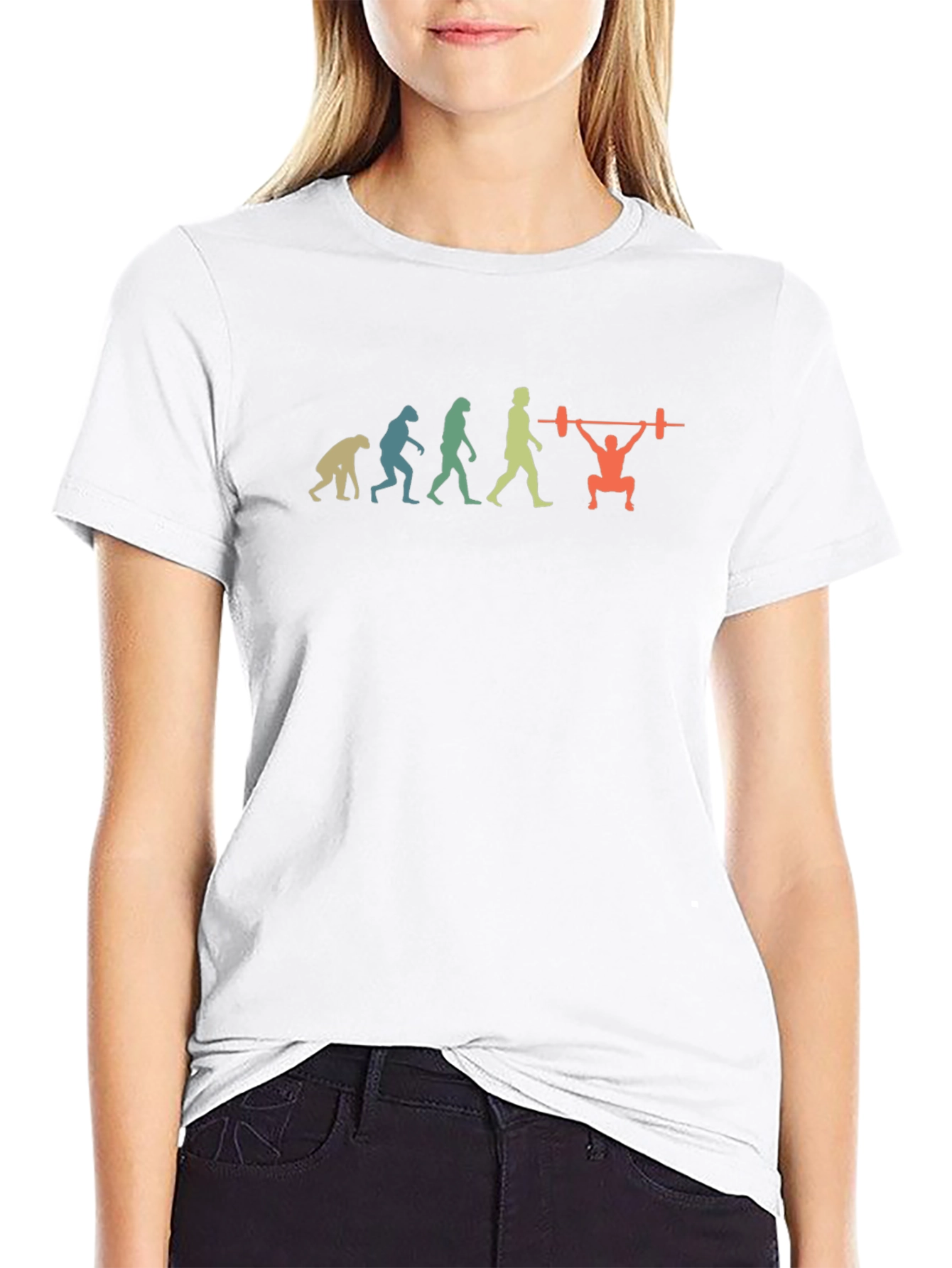 Evolution of Weightlifting Black T-Shirt