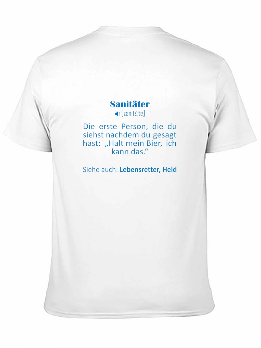 Sanitäter T-Shirt - German Paramedic Definition Tee