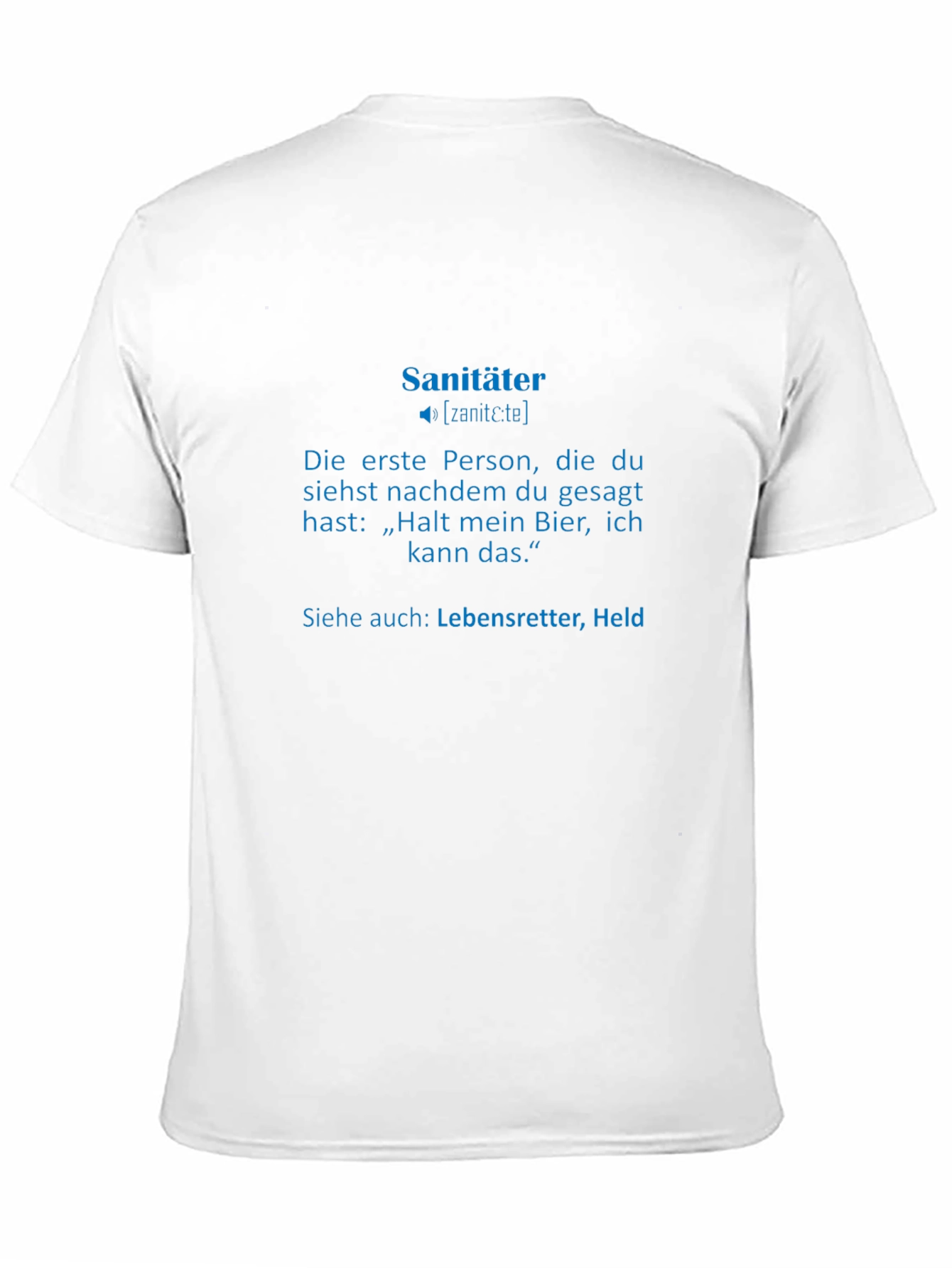 Sanitäter T-Shirt - German Paramedic Definition Tee