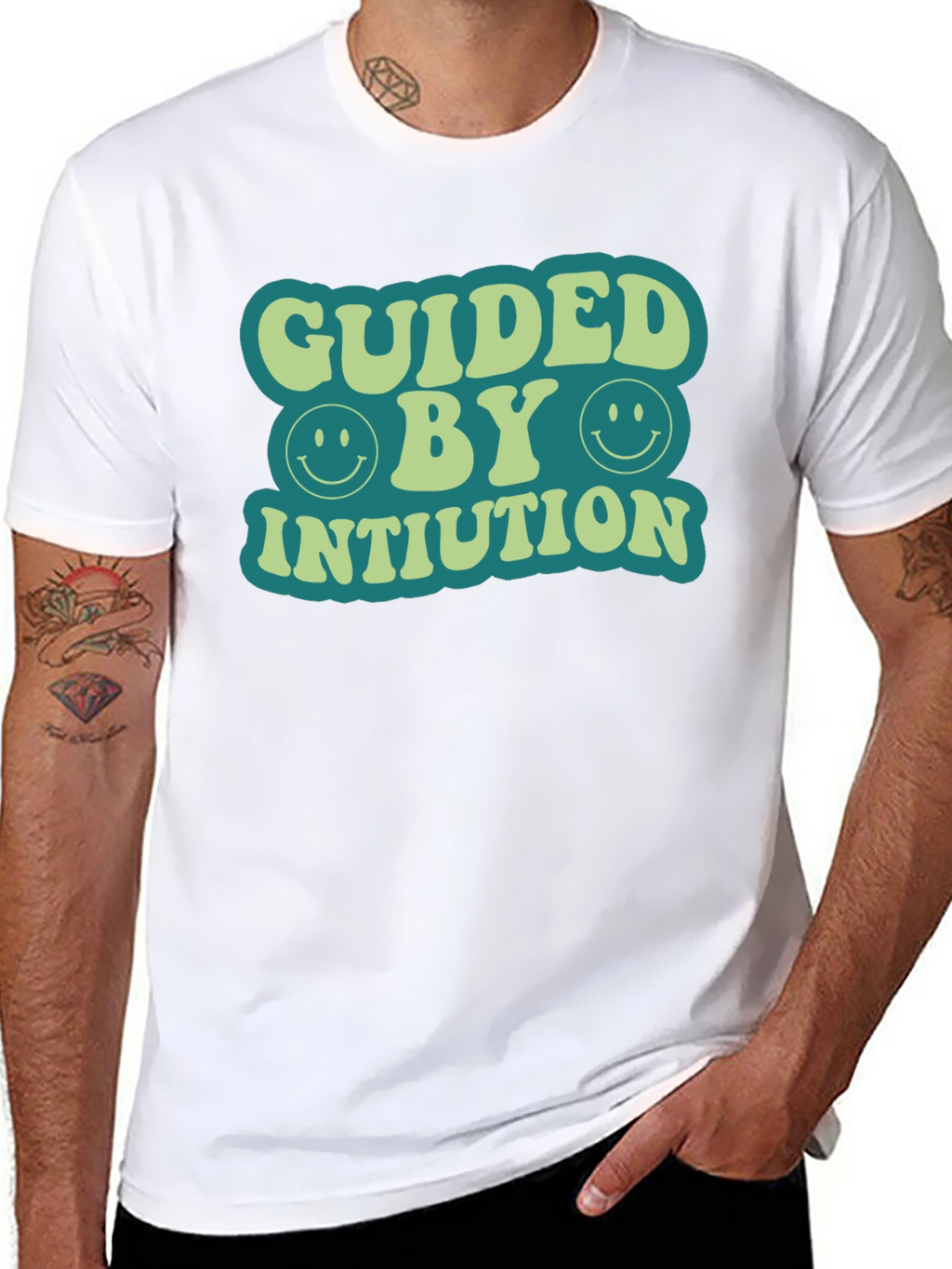 Guided By Intuition Retro T-Shirt