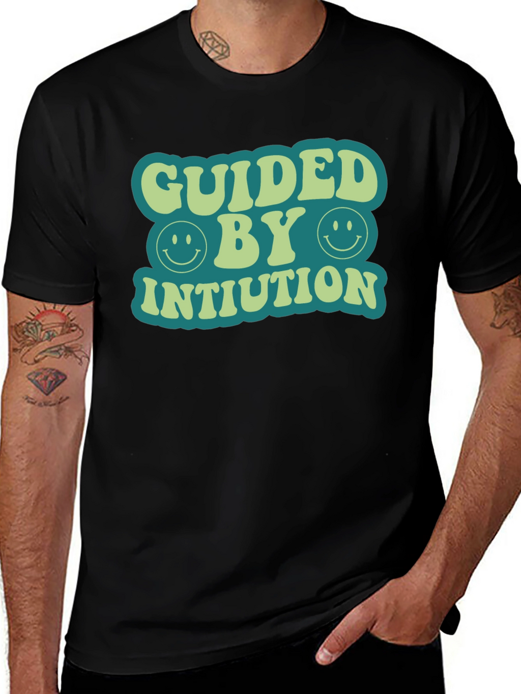Guided By Intuition Retro T-Shirt