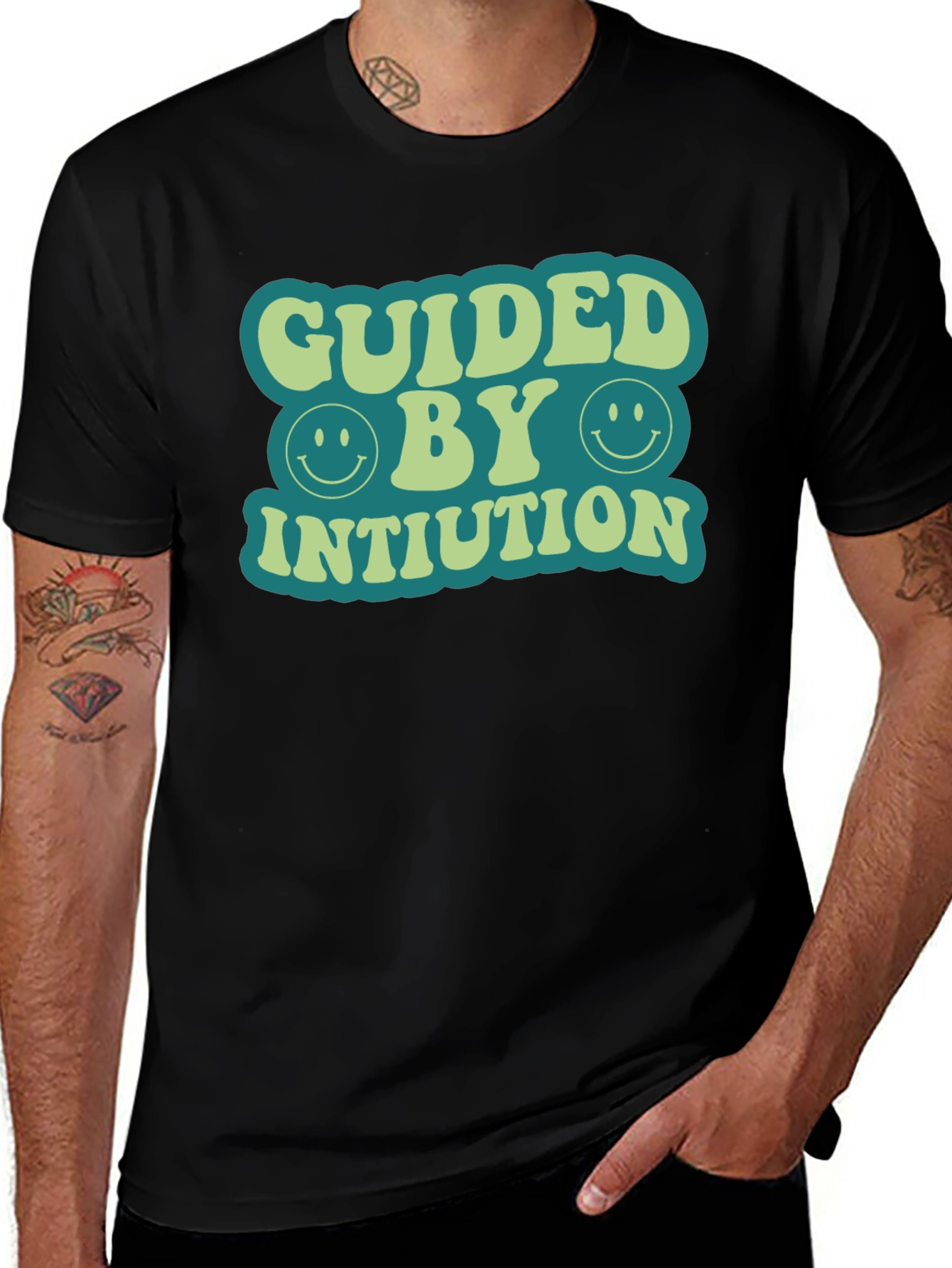 Guided By Intuition Retro T-Shirt