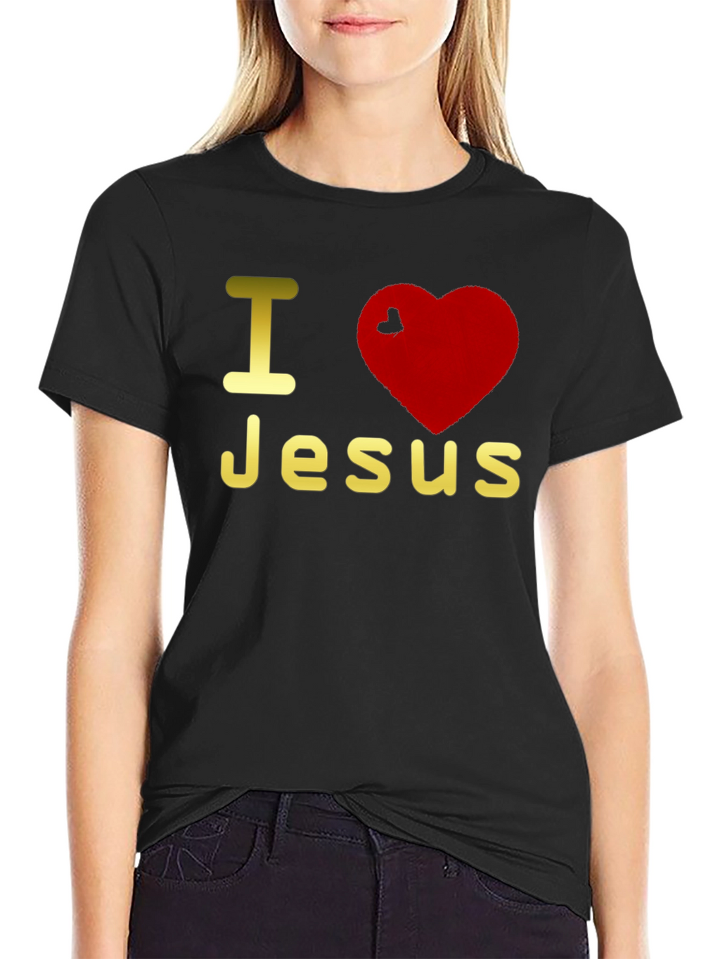 I Love Jesus Black Tee
