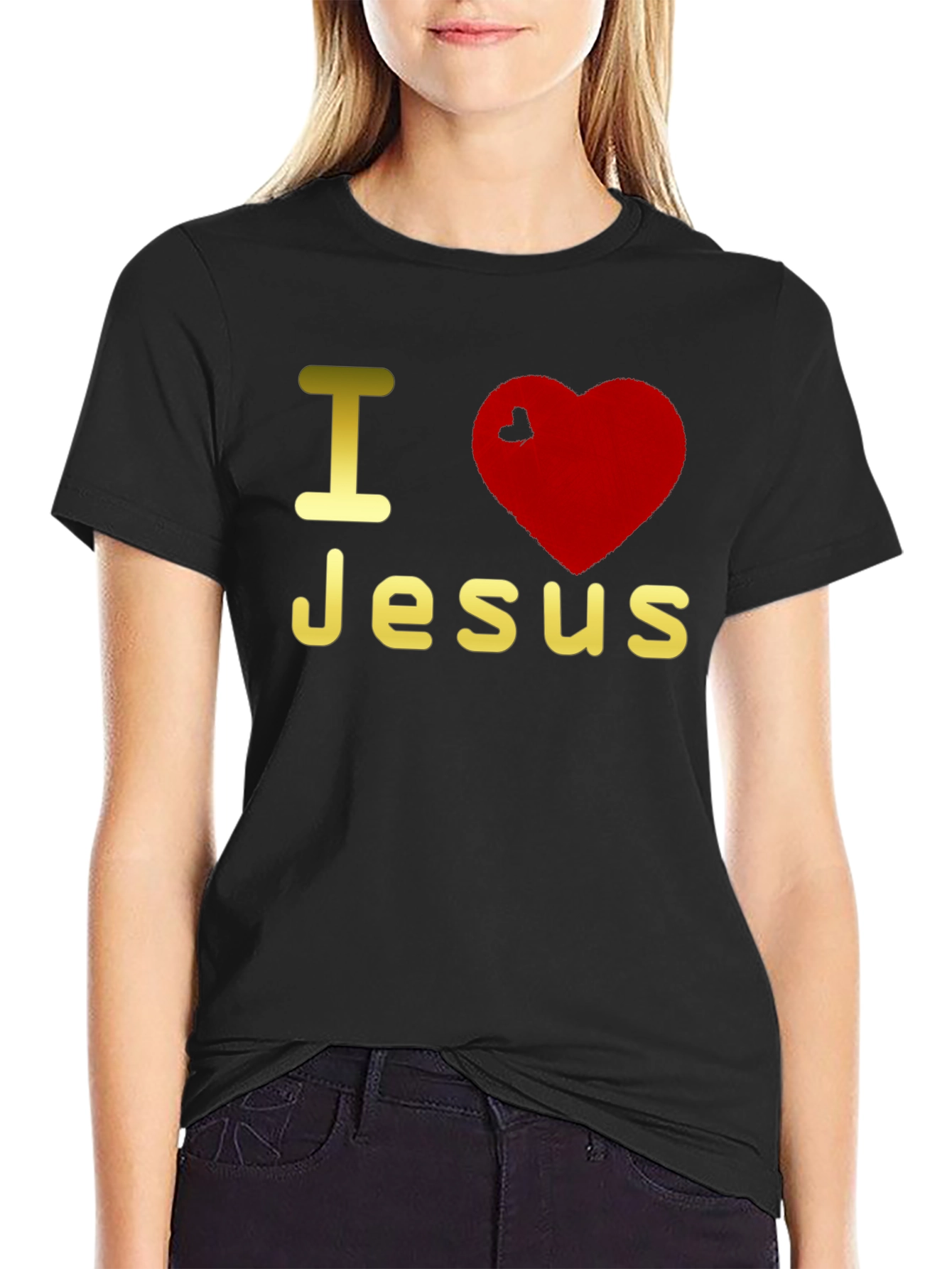 I Love Jesus Black Tee