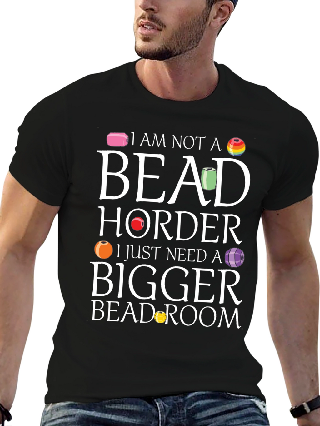 Bead Hoarder T-Shirt - Funny Crafting Tee