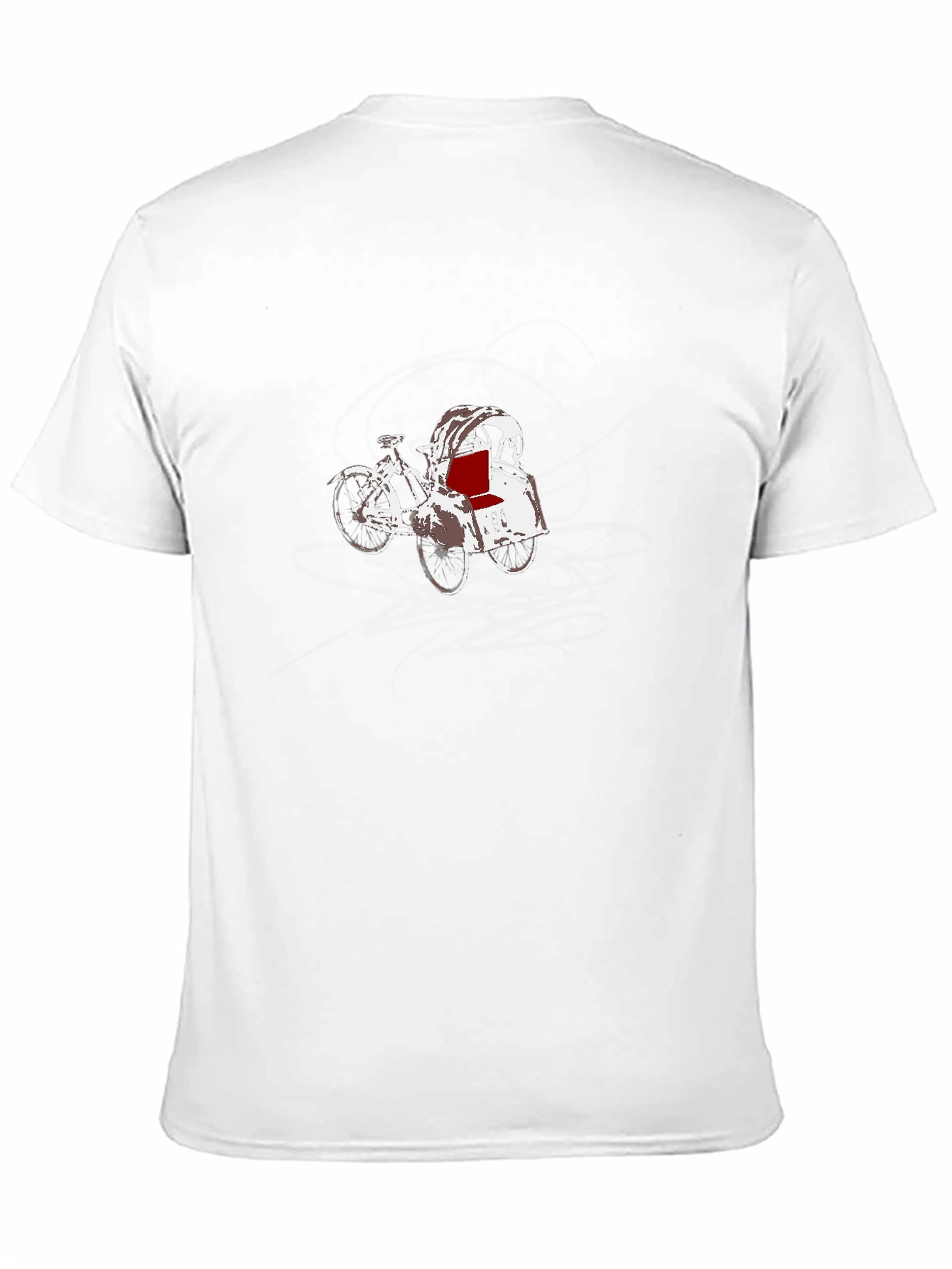 Black T-Shirt with Rickshaw Graphic