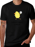 Volleyball Chick T-Shirt - Sporty & Fun Design