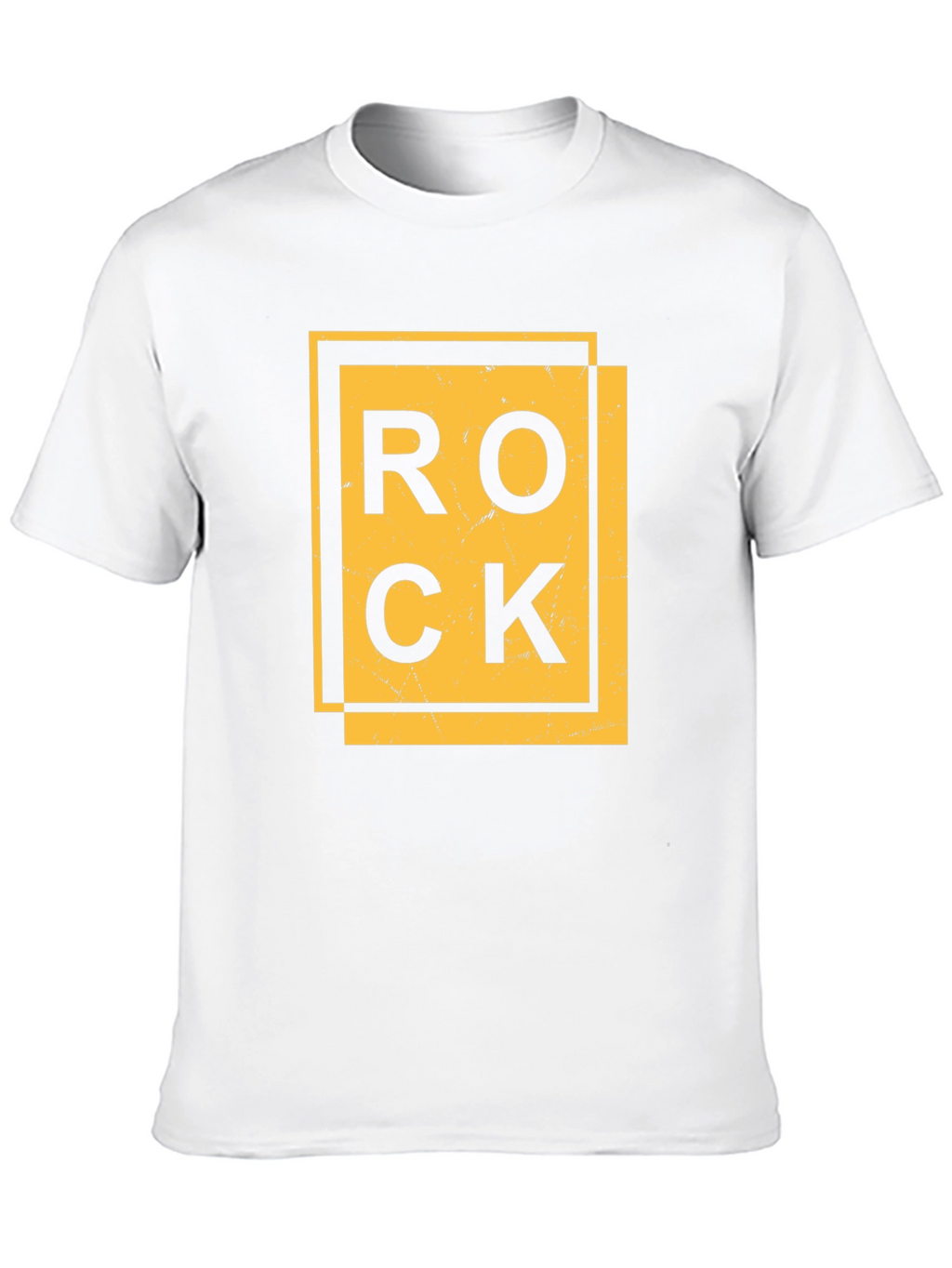 Rock Graphic Print Black T-Shirt