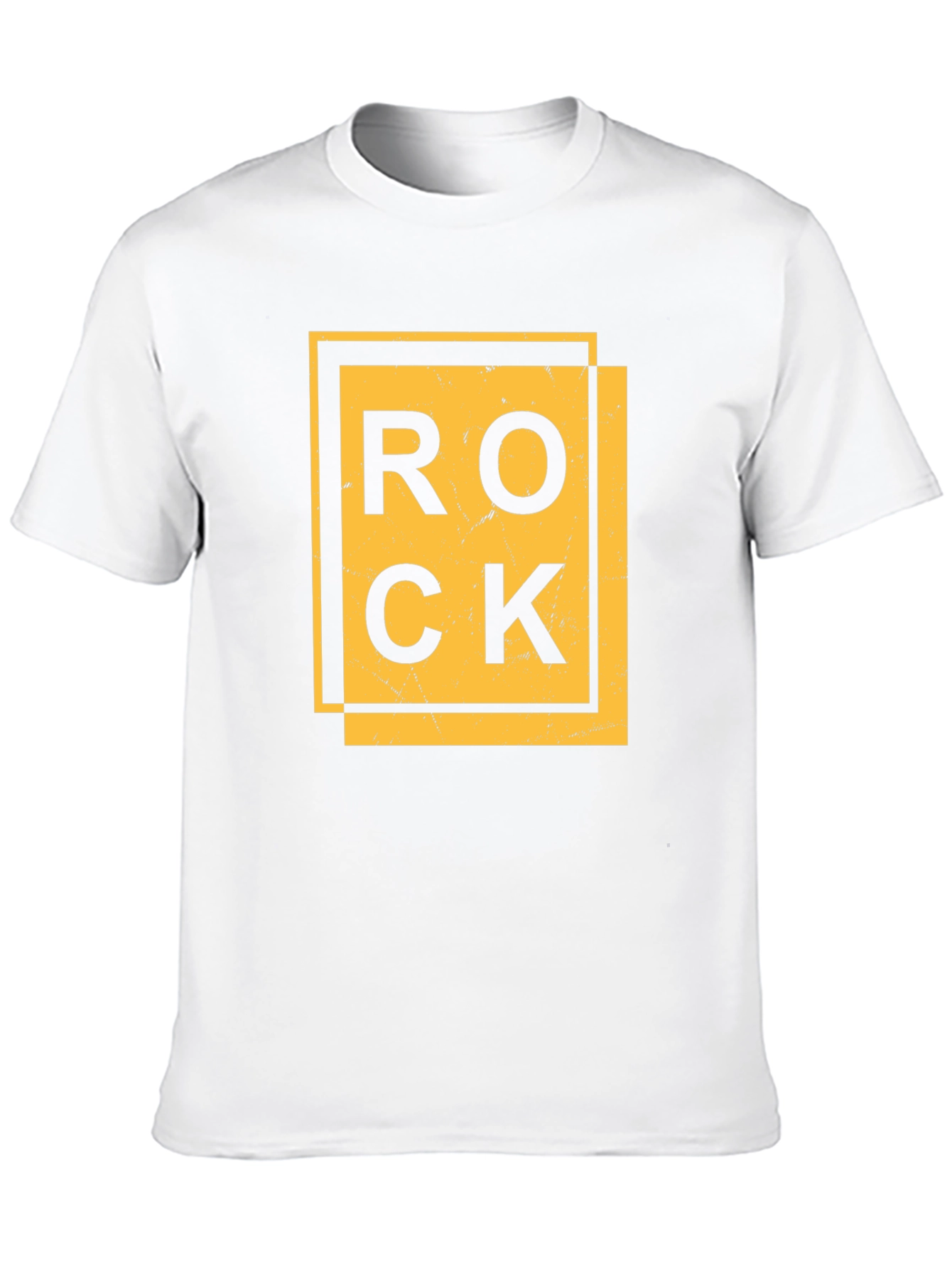 Rock Graphic Print Black T-Shirt