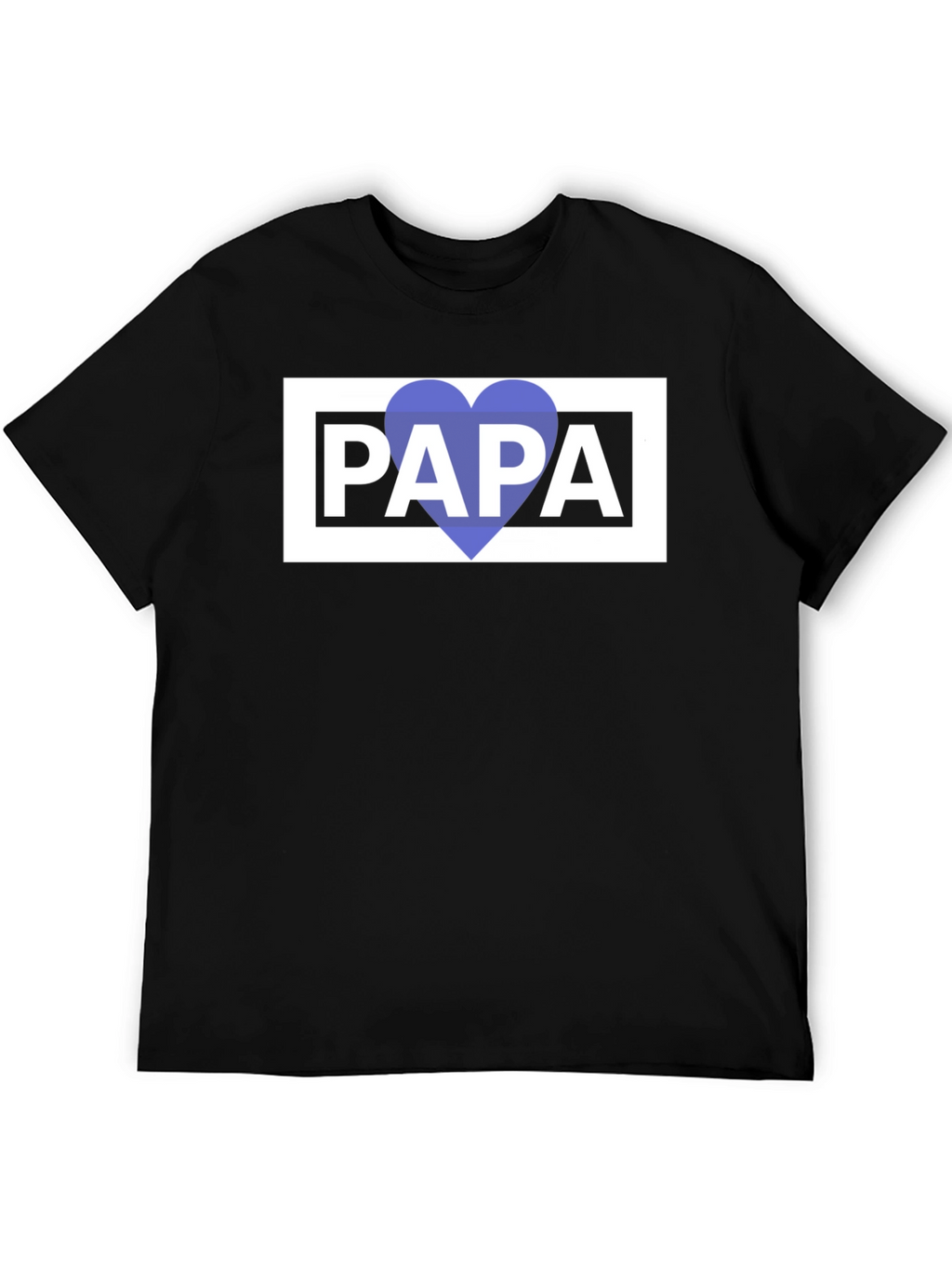 Papa Heart Graphic Tee - Fathers Day Gift