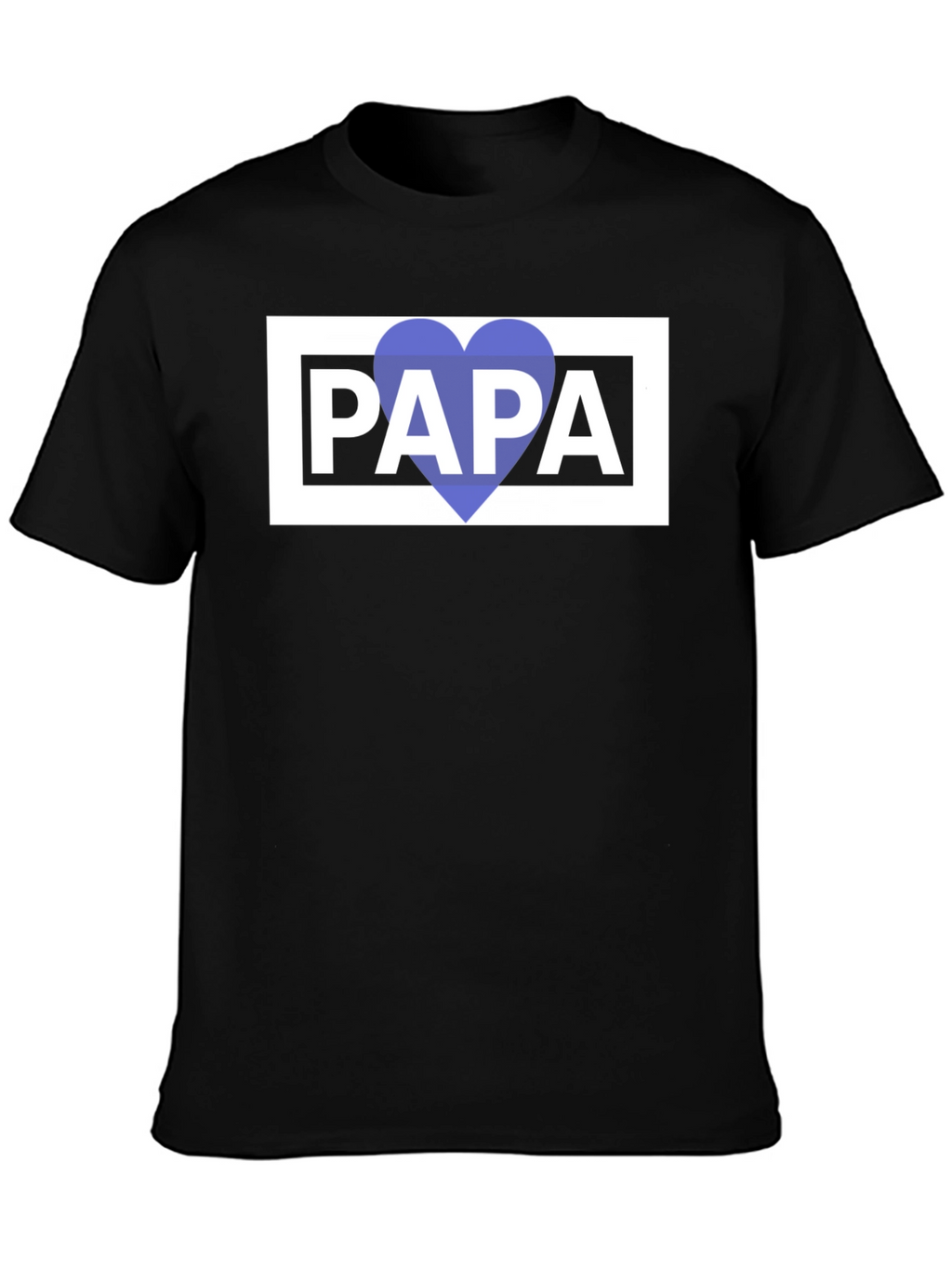 Papa Heart Graphic Tee - Fathers Day Gift