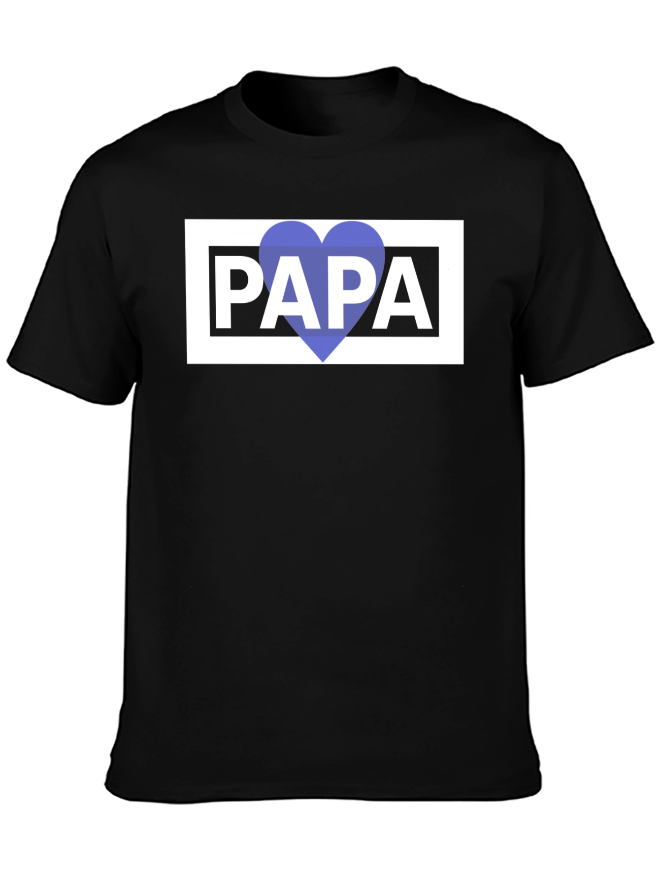 Papa Heart Graphic Tee - Fathers Day Gift
