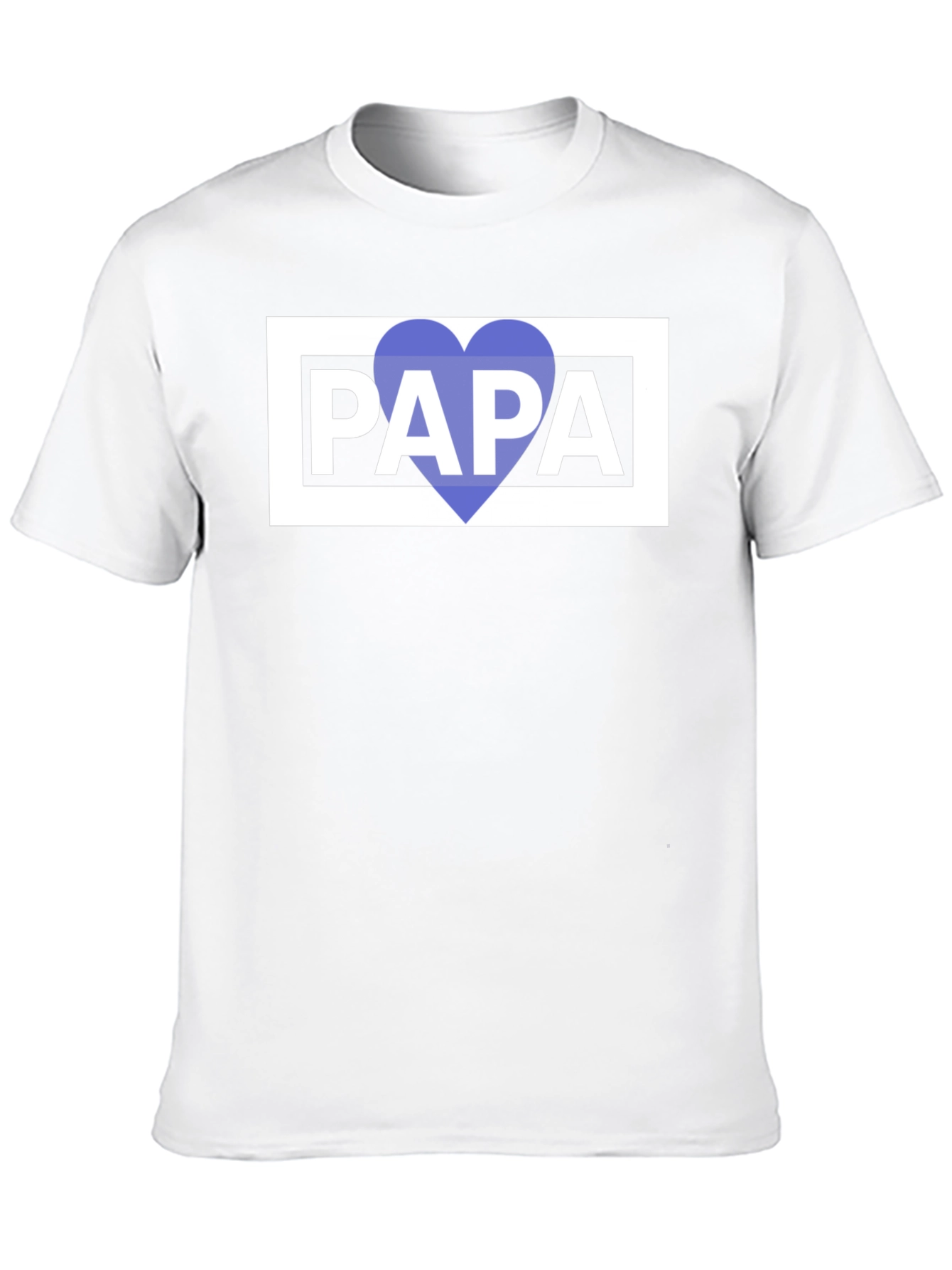 Papa Heart Graphic Tee - Fathers Day Gift